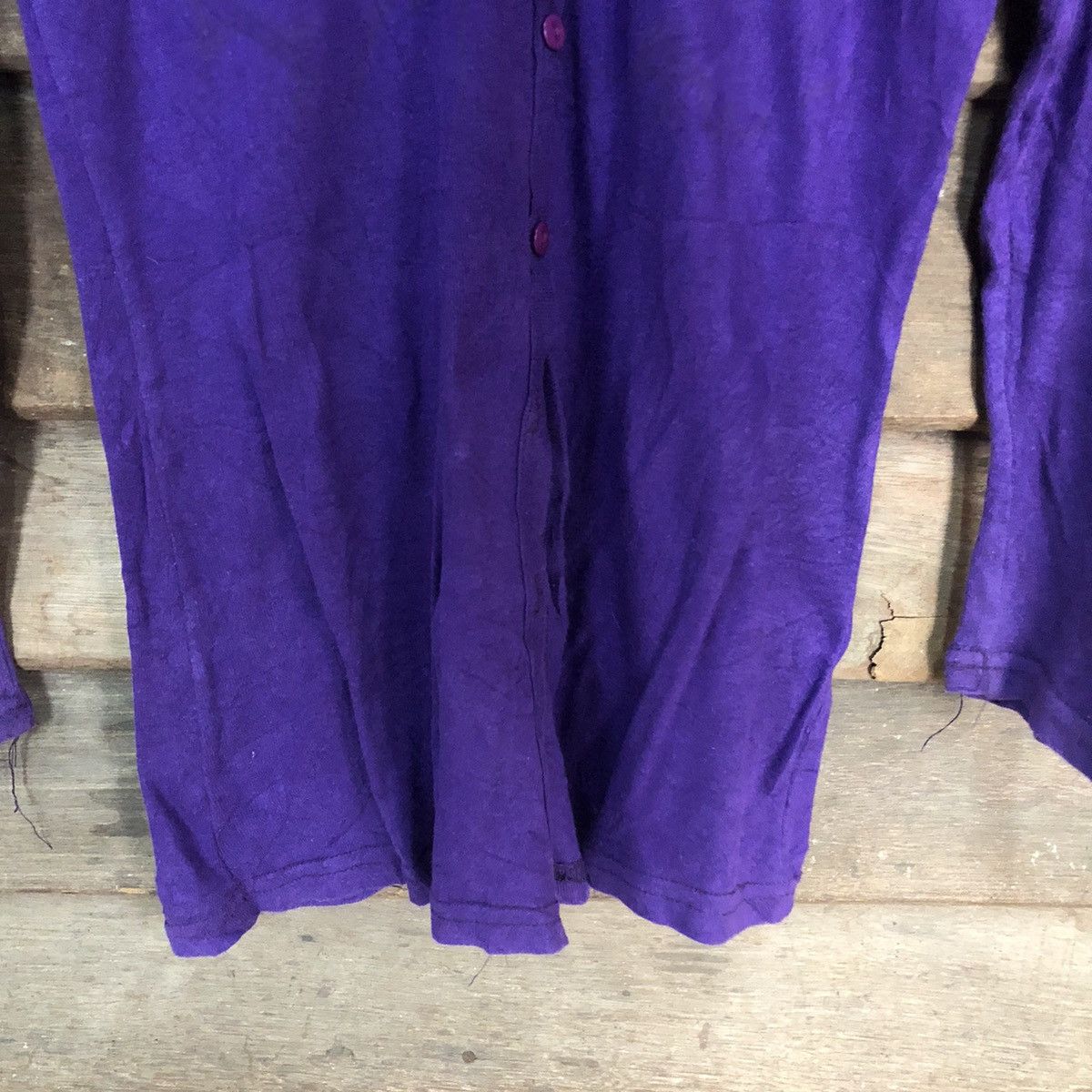 Homespun Knitwear Japan vintage streetwear thin knitwear Purple Cardigan #7245 Size M / US 6-8 / IT 42-44 - 6 Thumbnail
