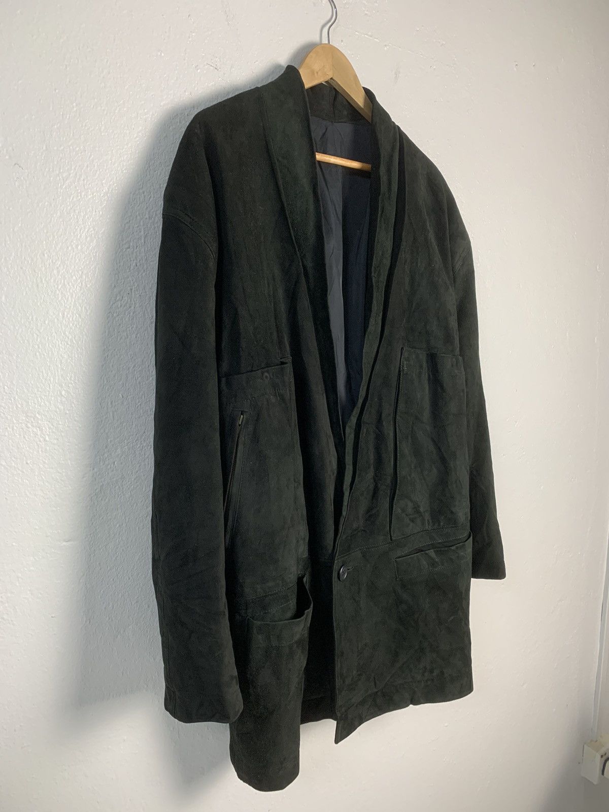 Issey Miyake Vintage 80s Issey Miyake Suede Leather Jacket Size US M / EU 48-50 / 2 - 3 Thumbnail