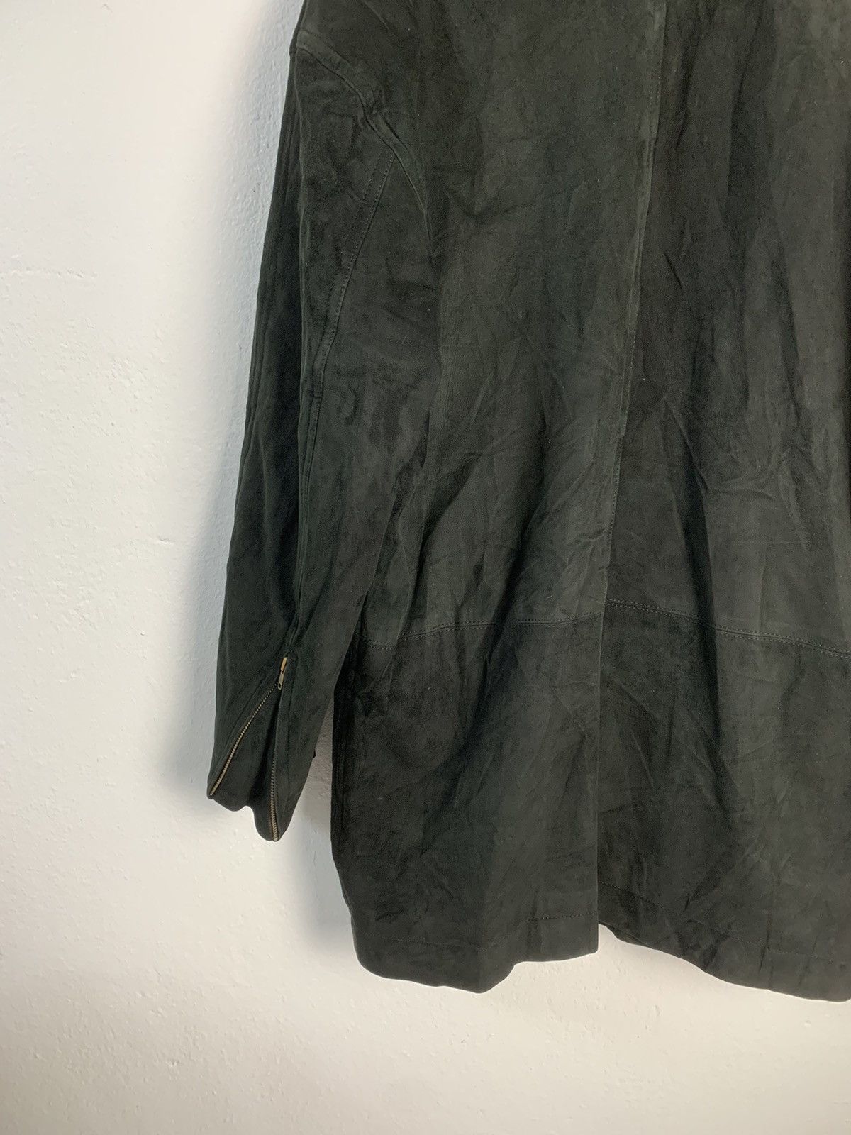 Issey Miyake Vintage 80s Issey Miyake Suede Leather Jacket Size US M / EU 48-50 / 2 - 12 Thumbnail