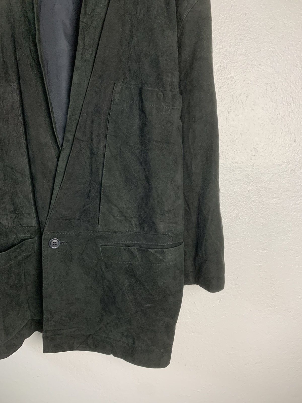 Issey Miyake Vintage 80s Issey Miyake Suede Leather Jacket Size US M / EU 48-50 / 2 - 4 Thumbnail