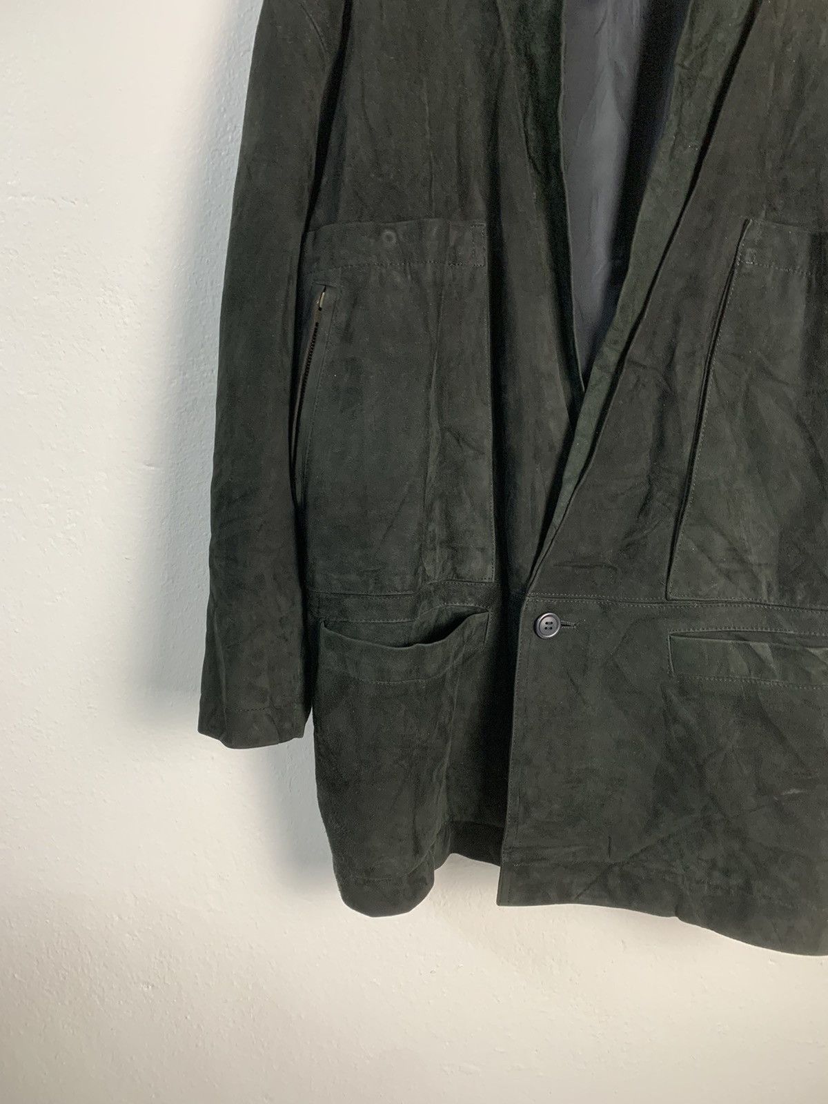 Issey Miyake Vintage 80s Issey Miyake Suede Leather Jacket Size US M / EU 48-50 / 2 - 5 Thumbnail
