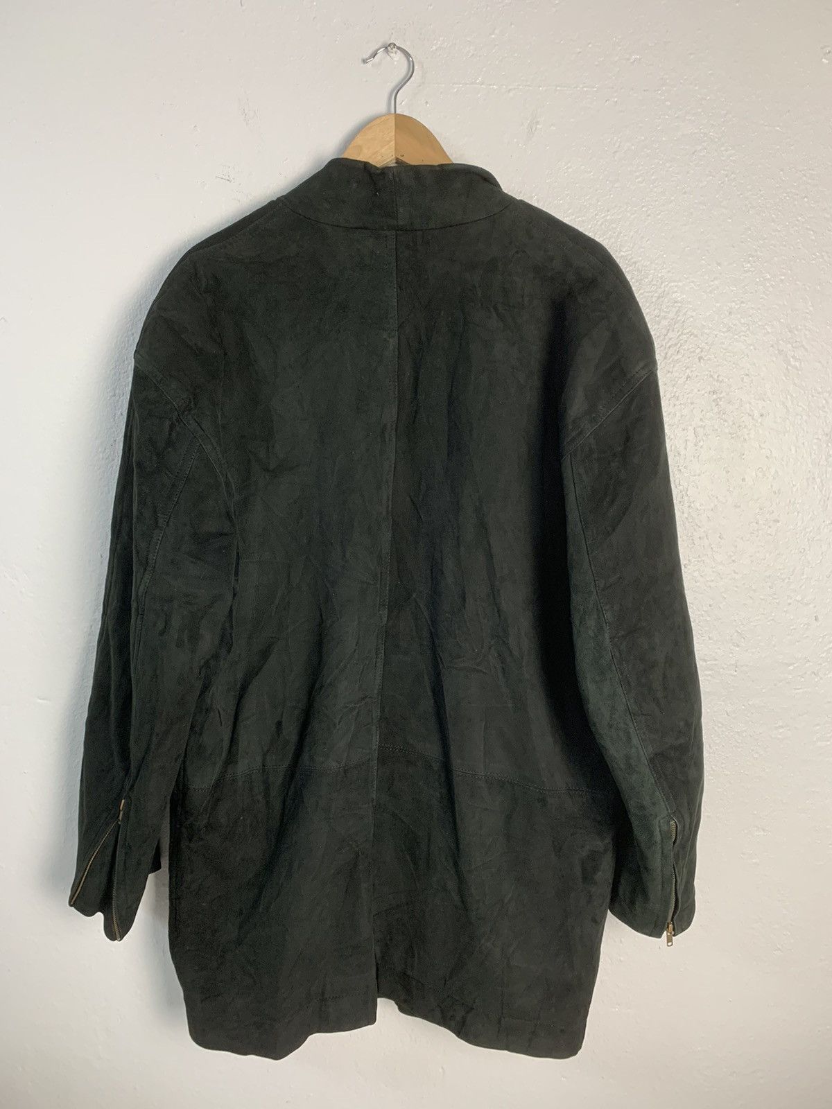 Issey Miyake Vintage 80s Issey Miyake Suede Leather Jacket Size US M / EU 48-50 / 2 - 10 Thumbnail
