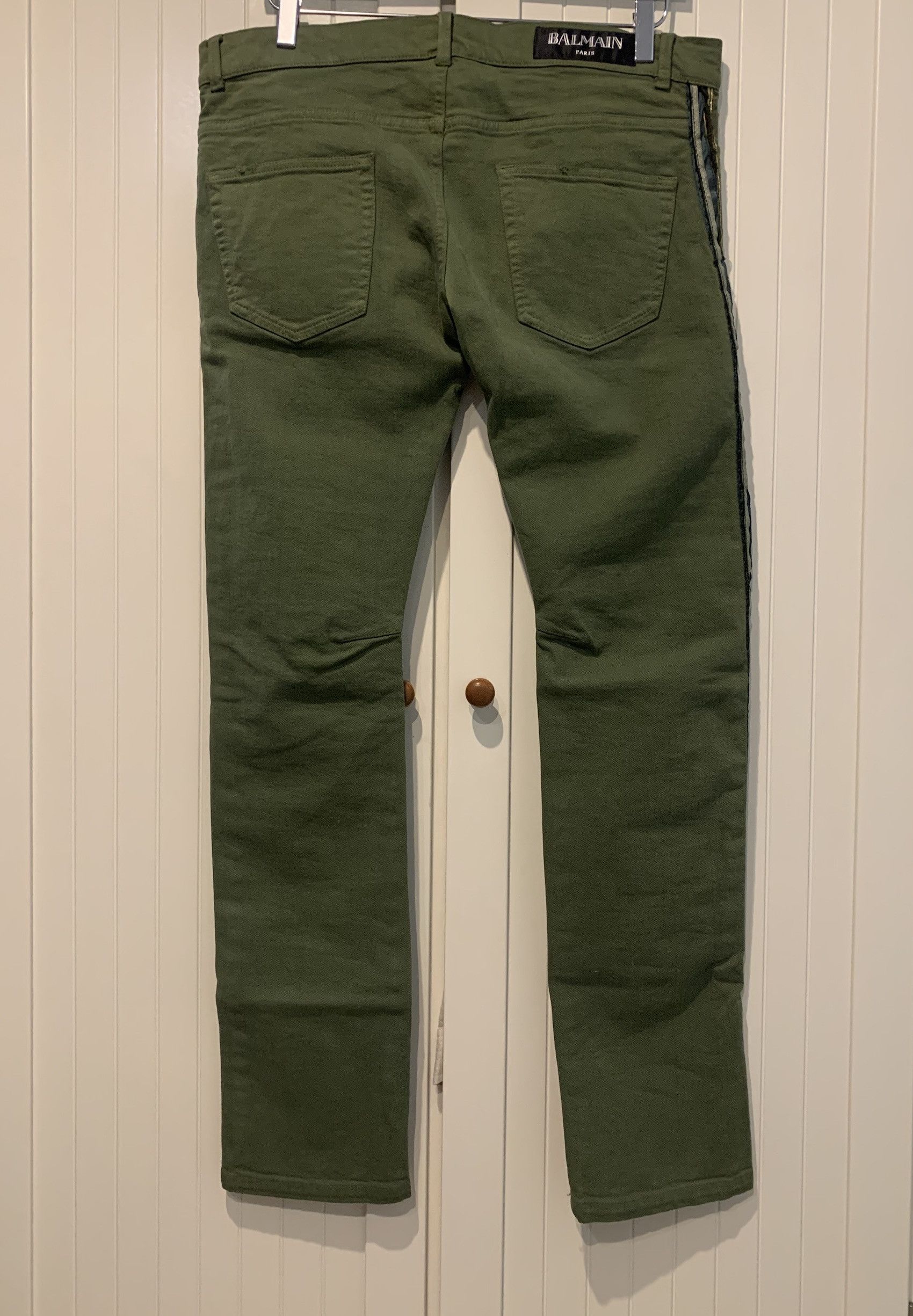 Balmain SS'13 Jean Slim Decorated Stripe Size US 30 / EU 46 - 4 Thumbnail