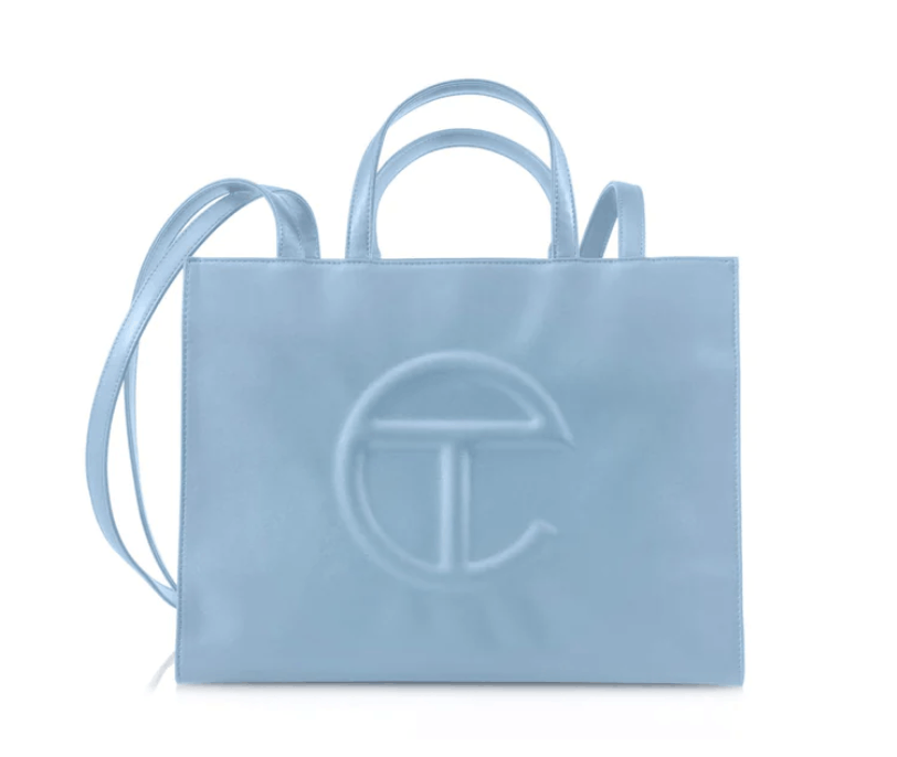 Small pool blue popular telfar bag