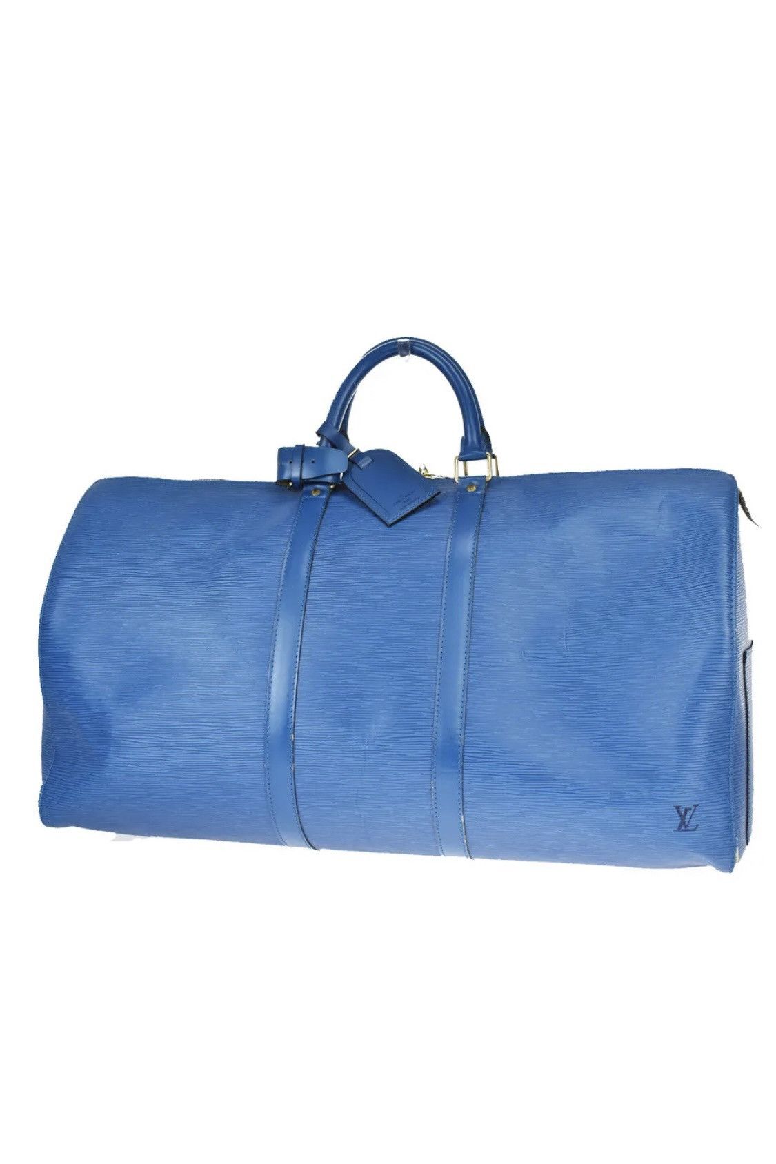 Louis Vuitton Blue Epi Keepall 50