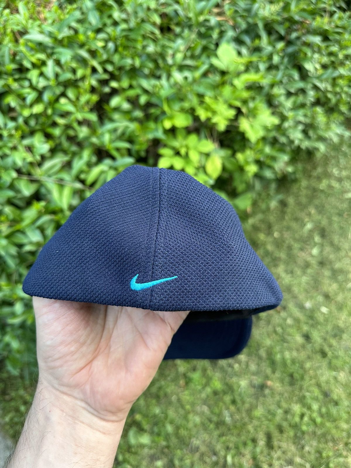 Japanese Brand × Nike Nike drill y2k vintage cap big logo Size ONE SIZE - 4 Thumbnail