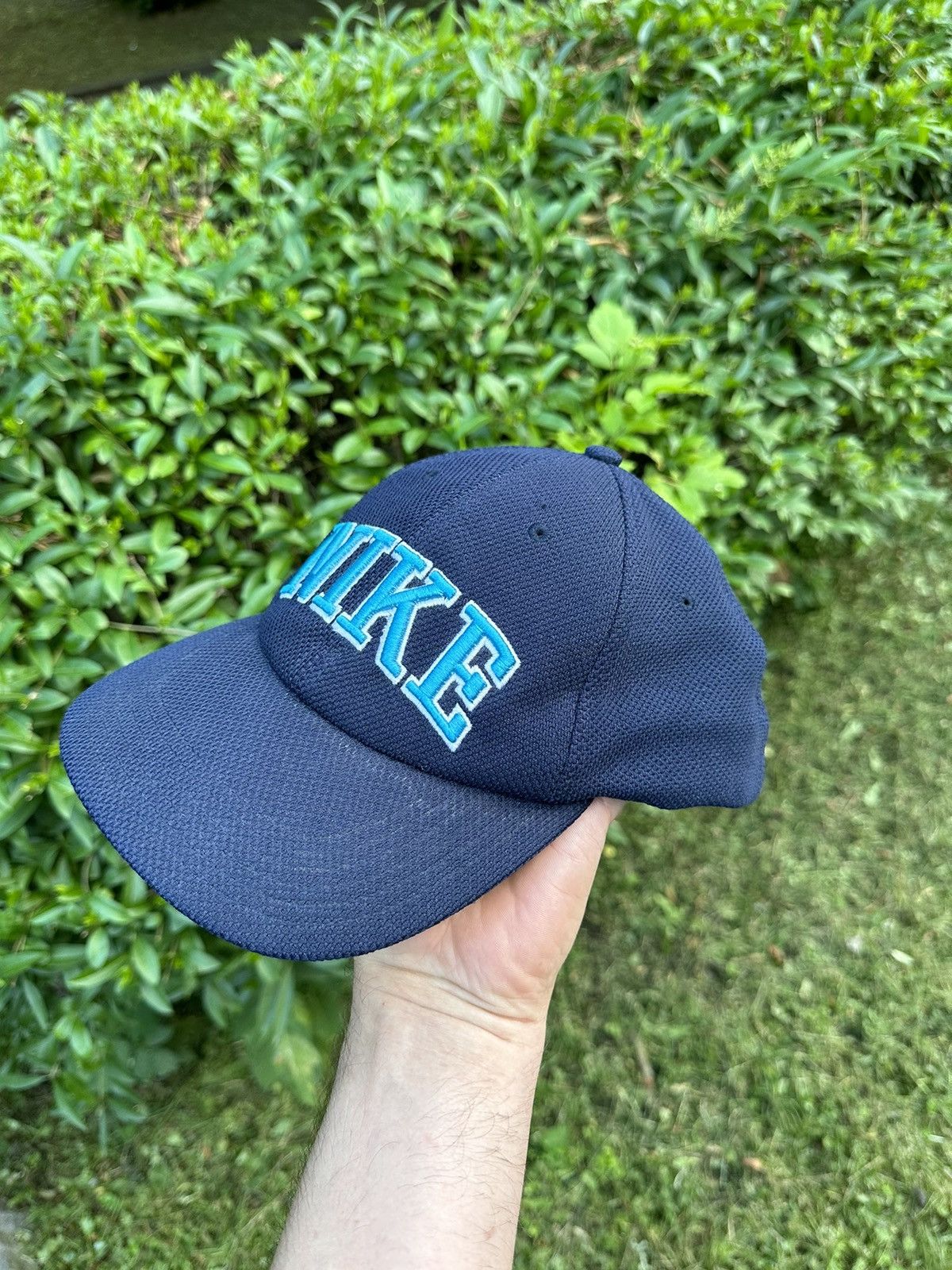 Japanese Brand × Nike Nike drill y2k vintage cap big logo Size ONE SIZE - 2 Thumbnail