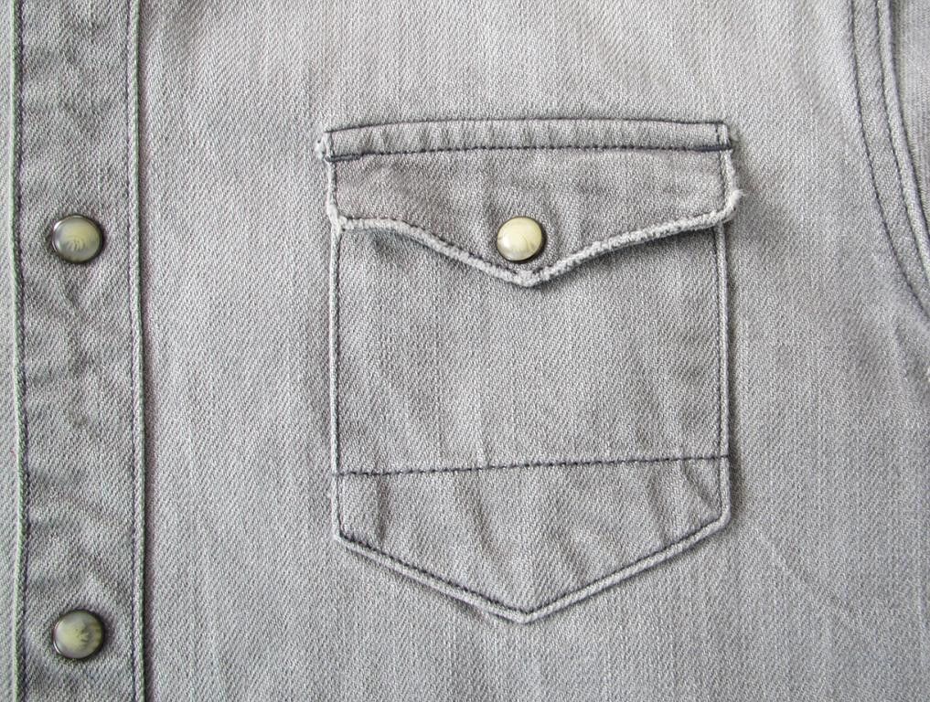 Allsaints ALLSAINTS Fender Long Sleeved Heavy Denim Shirt Size US S / EU 44-46 / 1 - 2 Thumbnail