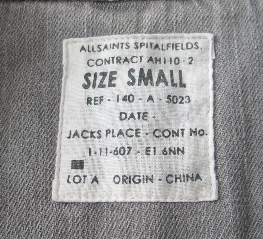 Allsaints ALLSAINTS Fender Long Sleeved Heavy Denim Shirt Size US S / EU 44-46 / 1 - 4 Thumbnail