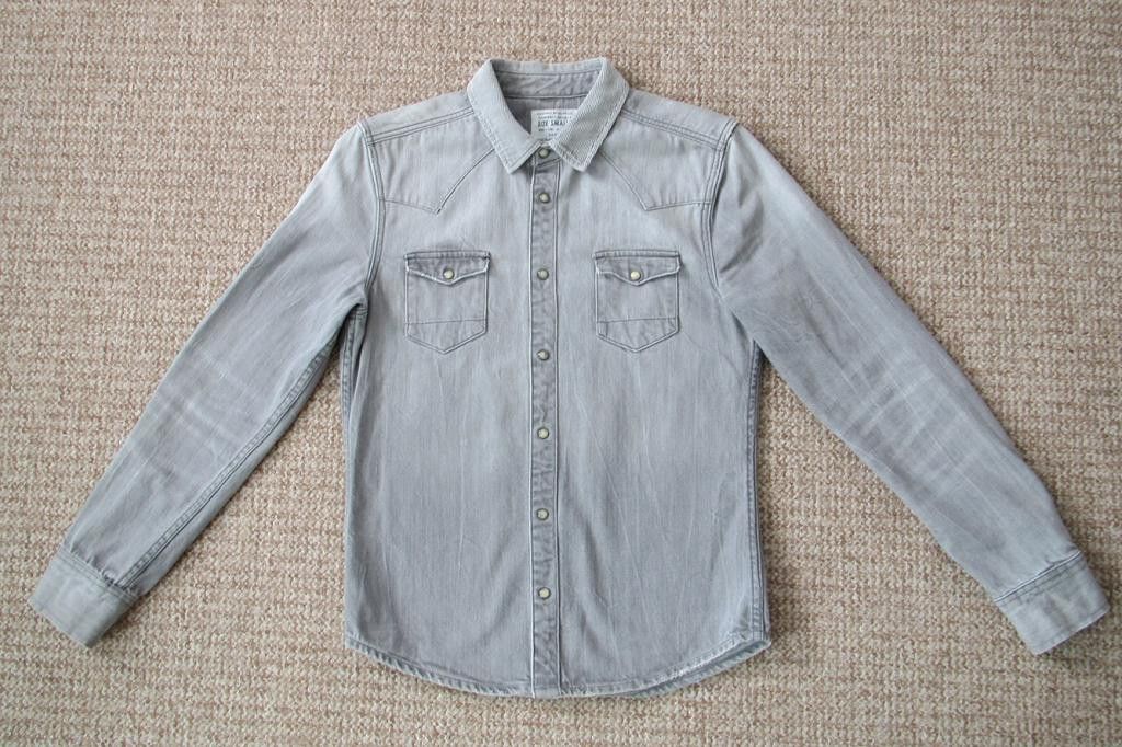 Allsaints ALLSAINTS Fender Long Sleeved Heavy Denim Shirt Size US S / EU 44-46 / 1 - 1 Thumbnail