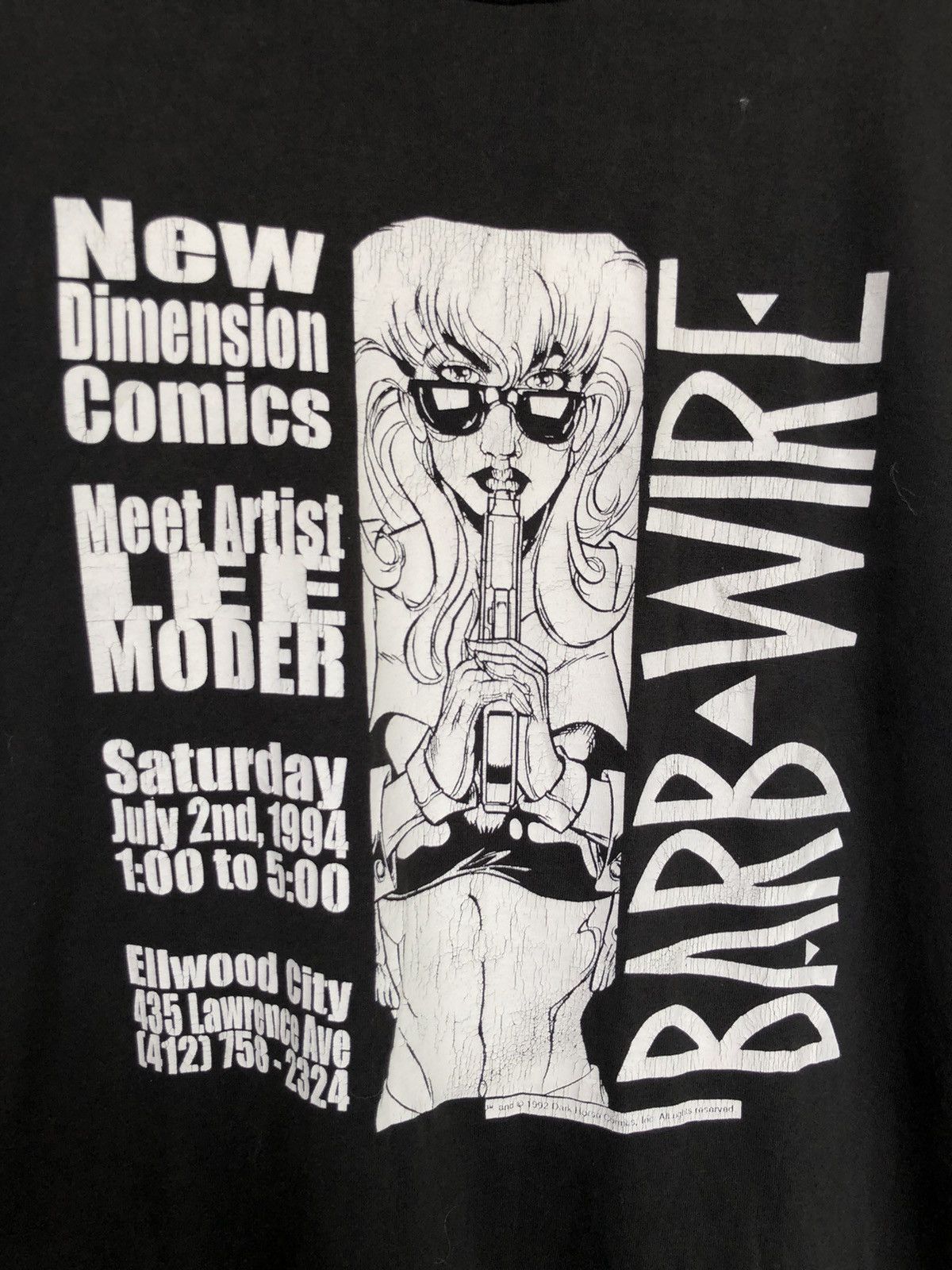 Vintage EXOTIC🔥1992 Barb Wire Dark Horse Comics Character Shirt Size US L / EU 52-54 / 3 - 2 Thumbnail