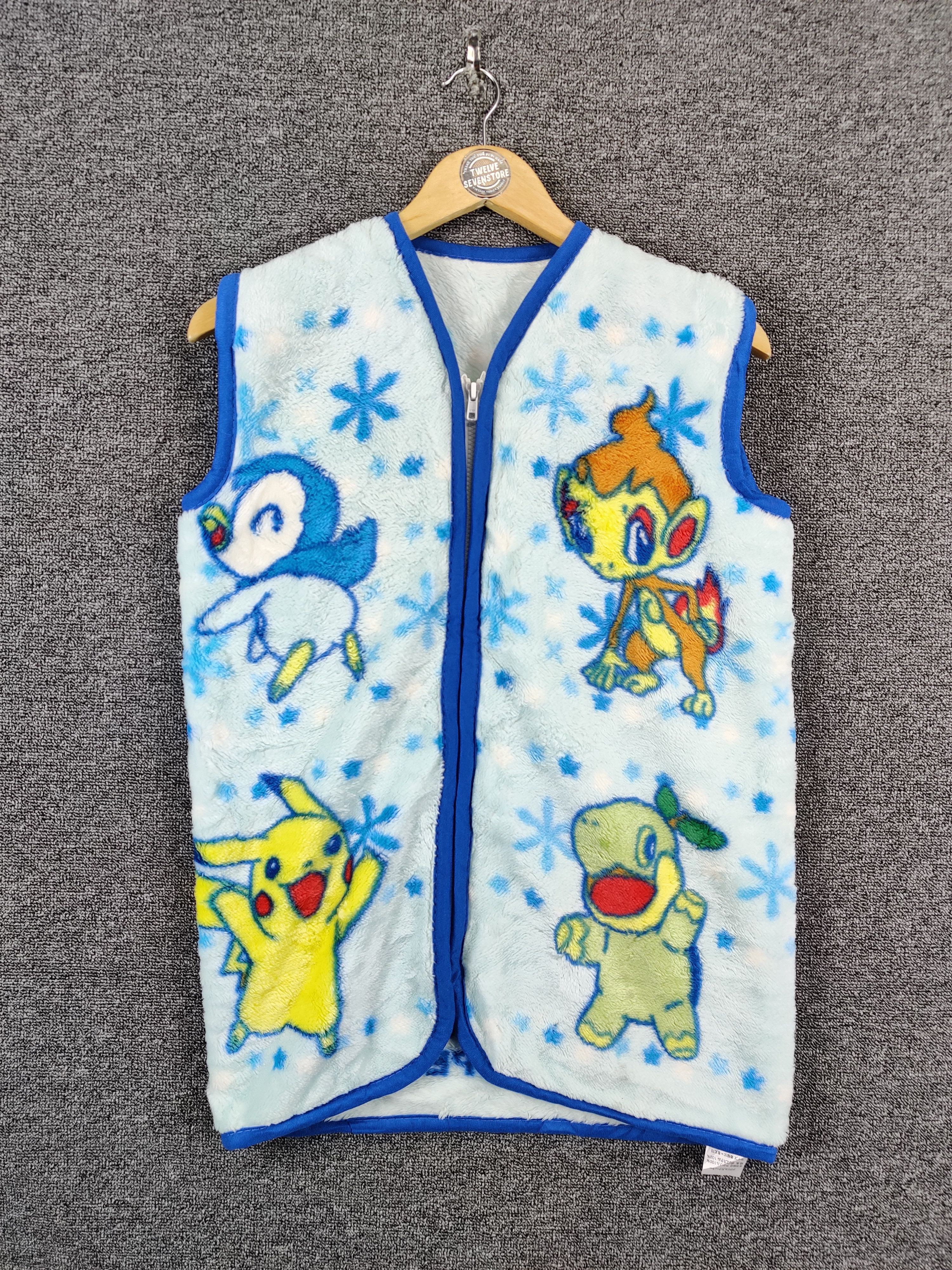 Cartoon Network Vintage Pokemon Pocket Monster Fleece Zipper Vest Size US M / EU 48-50 / 2 - 4 Thumbnail