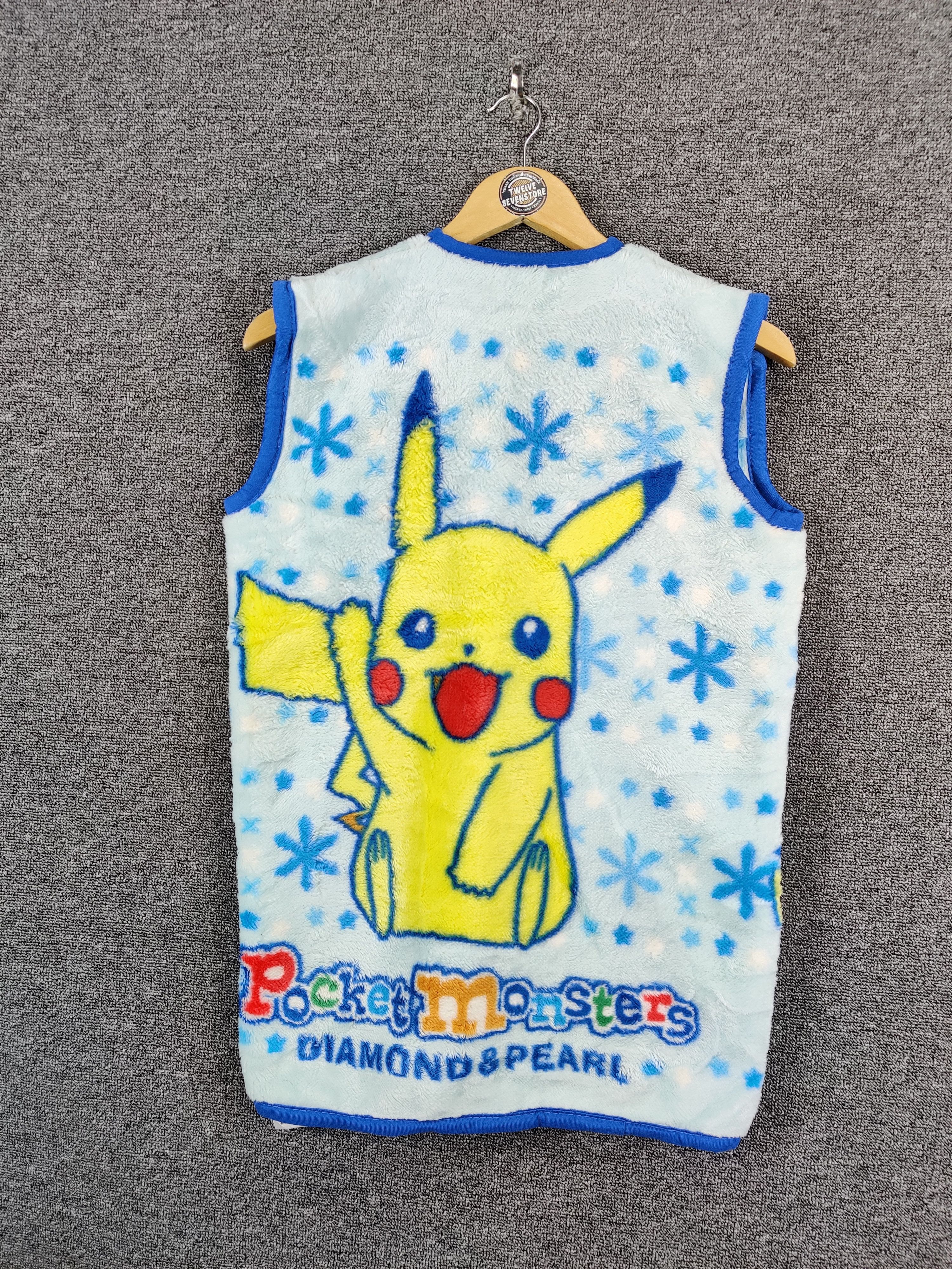 Cartoon Network Vintage Pokemon Pocket Monster Fleece Zipper Vest Size US M / EU 48-50 / 2 - 2 Thumbnail