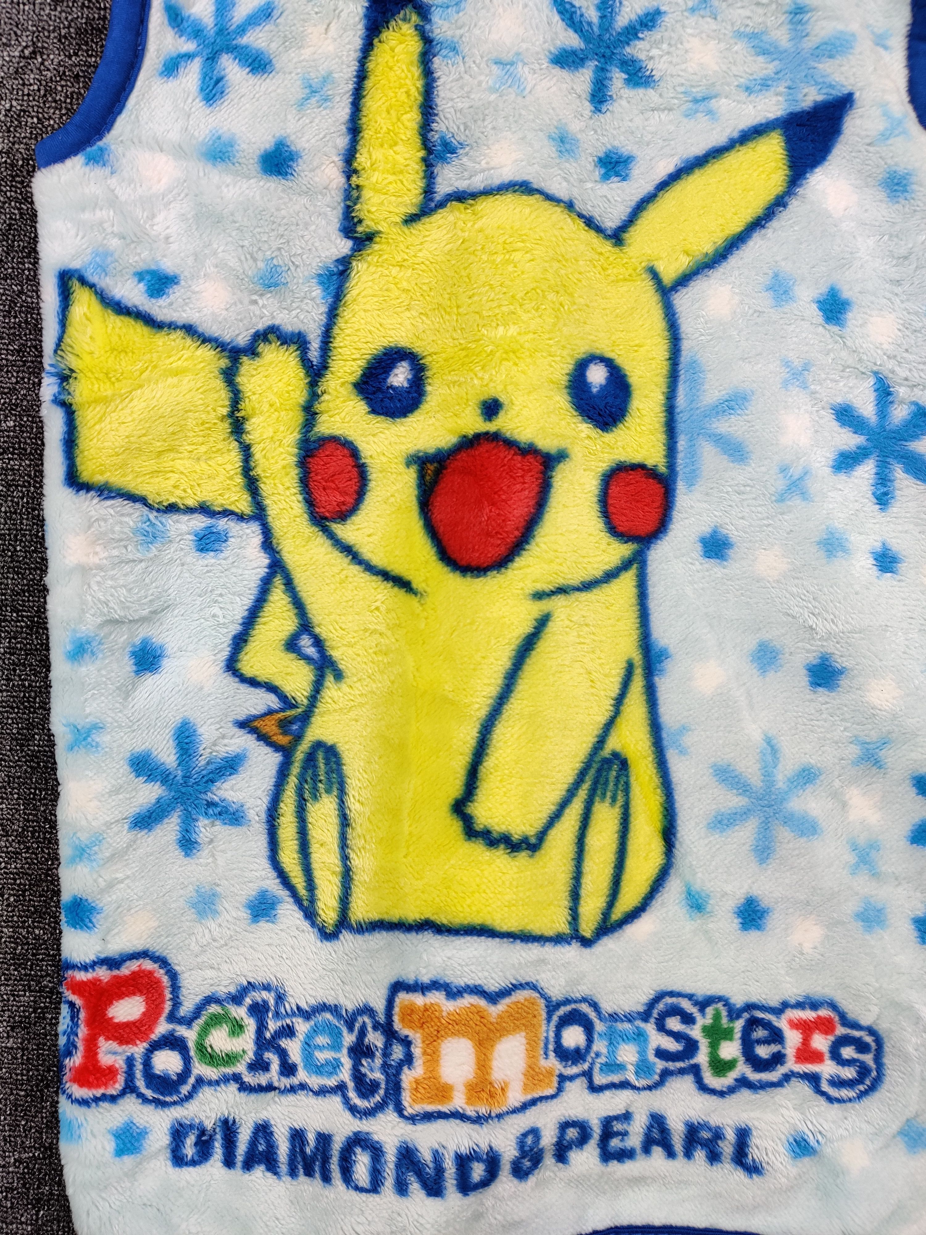 Cartoon Network Vintage Pokemon Pocket Monster Fleece Zipper Vest Size US M / EU 48-50 / 2 - 3 Thumbnail