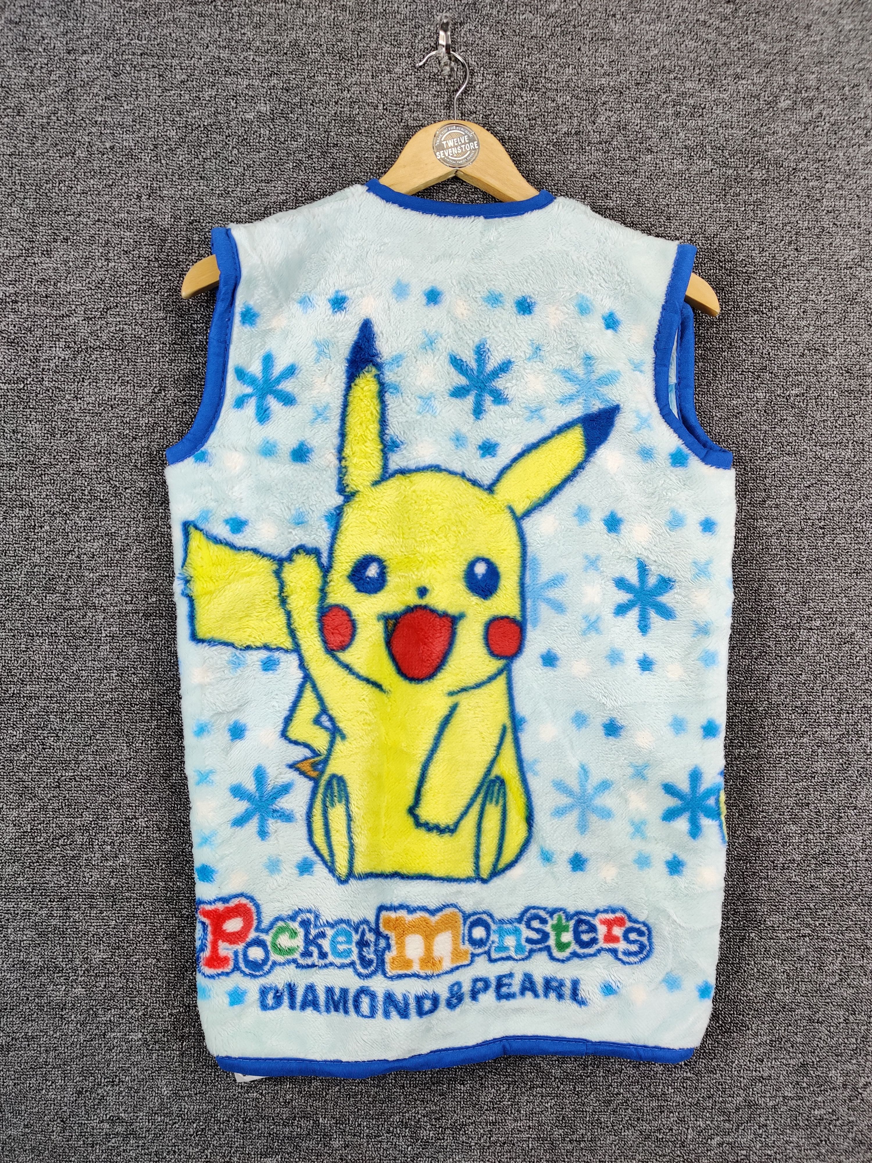 Cartoon Network Vintage Pokemon Pocket Monster Fleece Zipper Vest Size US M / EU 48-50 / 2 - 1 Thumbnail