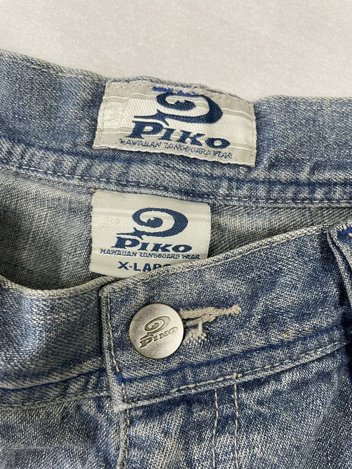 JNCO Vintage Piko Japan Cargo Jeans Baggy Size US 31 - 8 Thumbnail