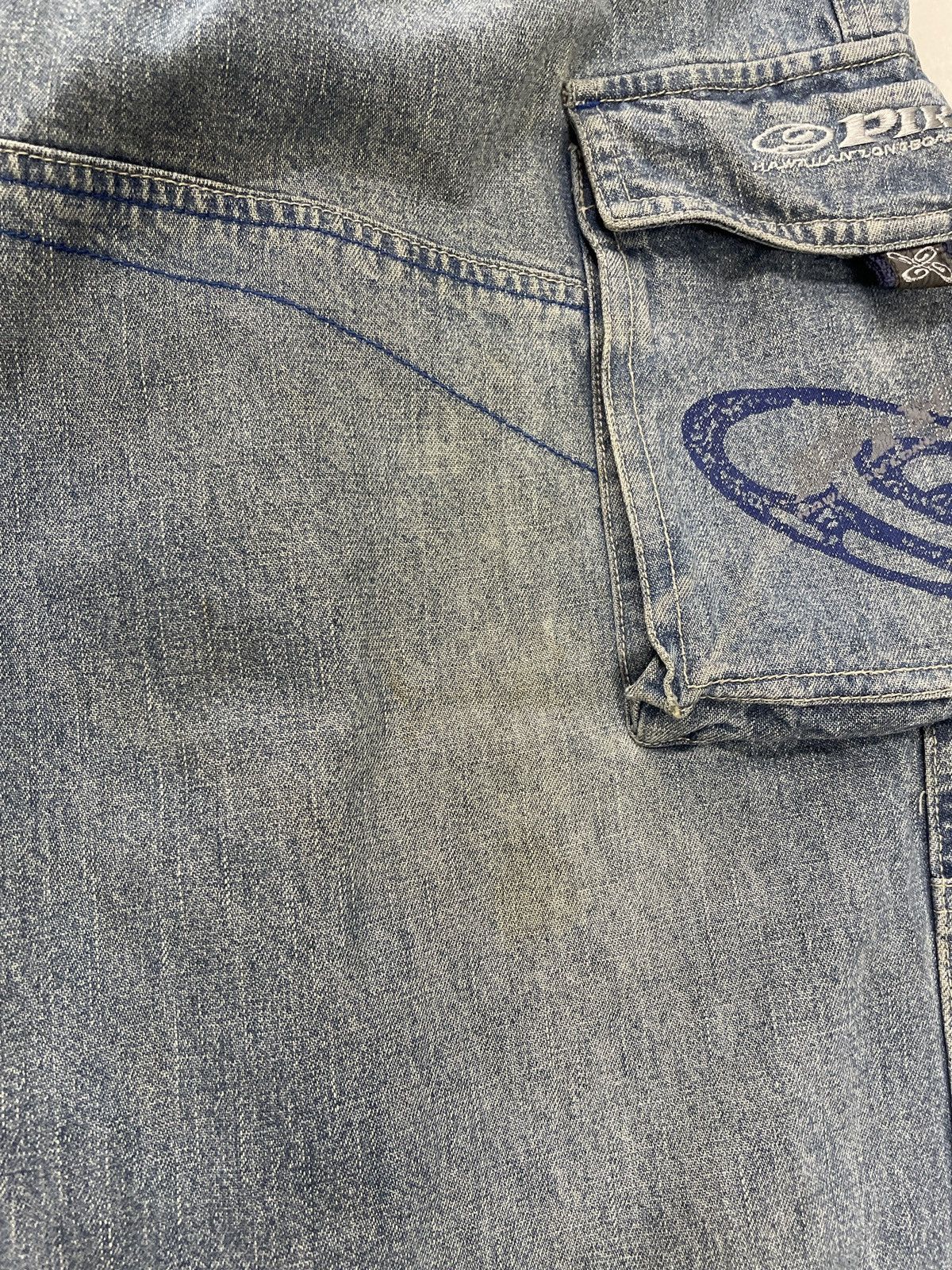 JNCO Vintage Piko Japan Cargo Jeans Baggy Size US 31 - 10 Thumbnail
