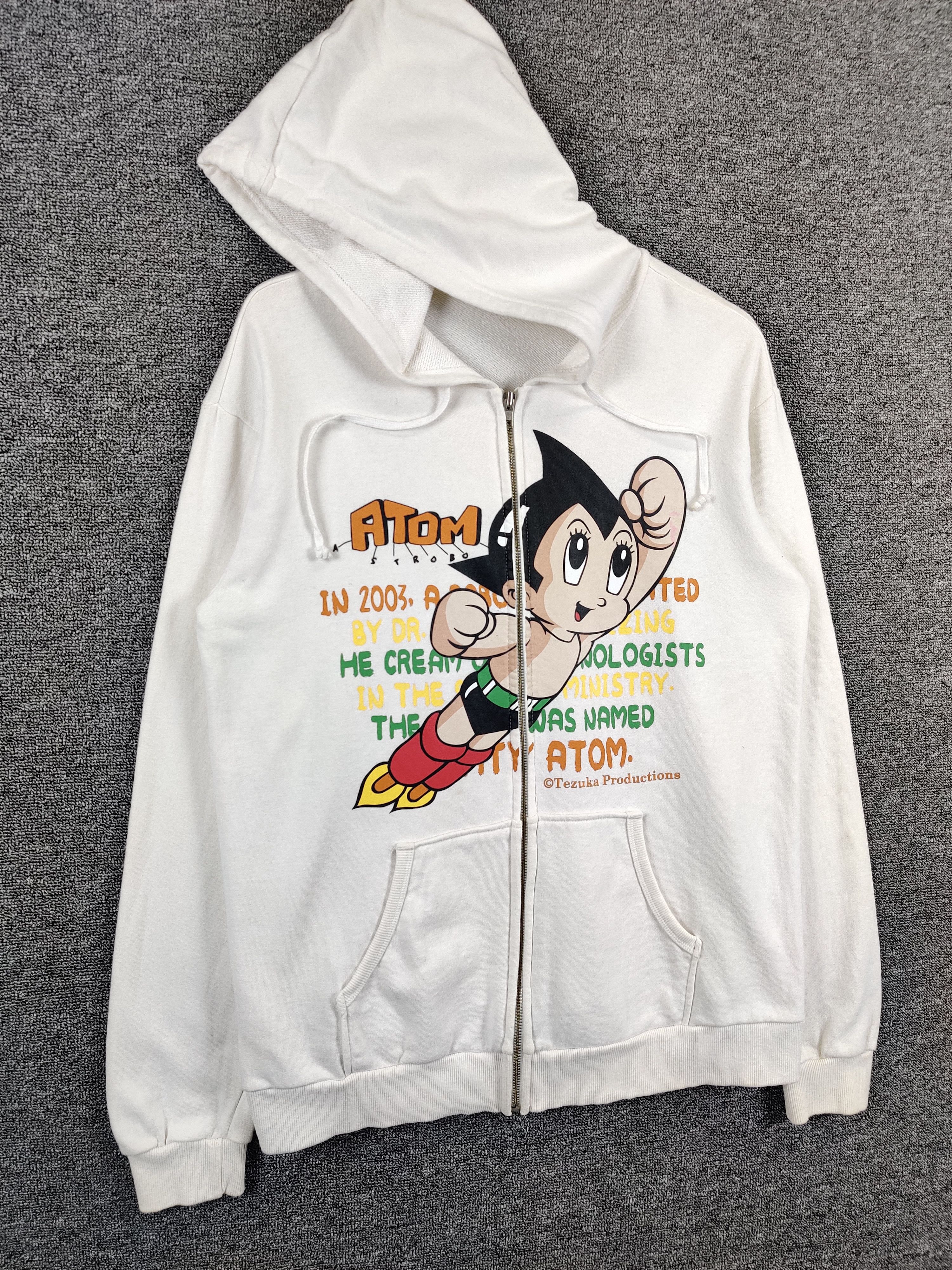 Anime Vintage Astro Boy Mighty Atom Tezuka Anime Zipper Hoodie Size US L / EU 52-54 / 3 - 5 Thumbnail