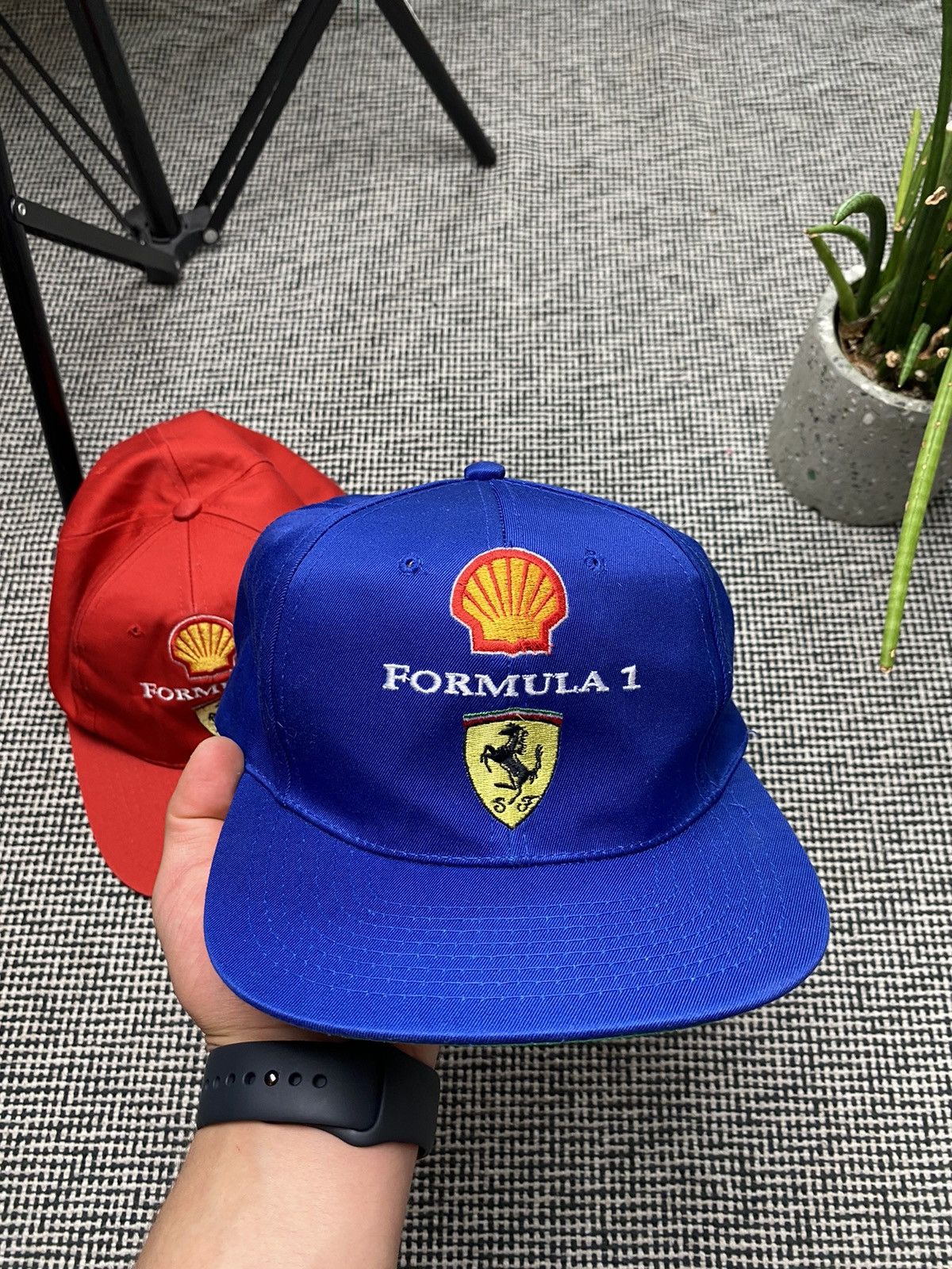 Ferrari × Malcolm McLaren × Vintage Cap x2 vintage Ferarri shell formula 1 Size ONE SIZE - 5 Thumbnail