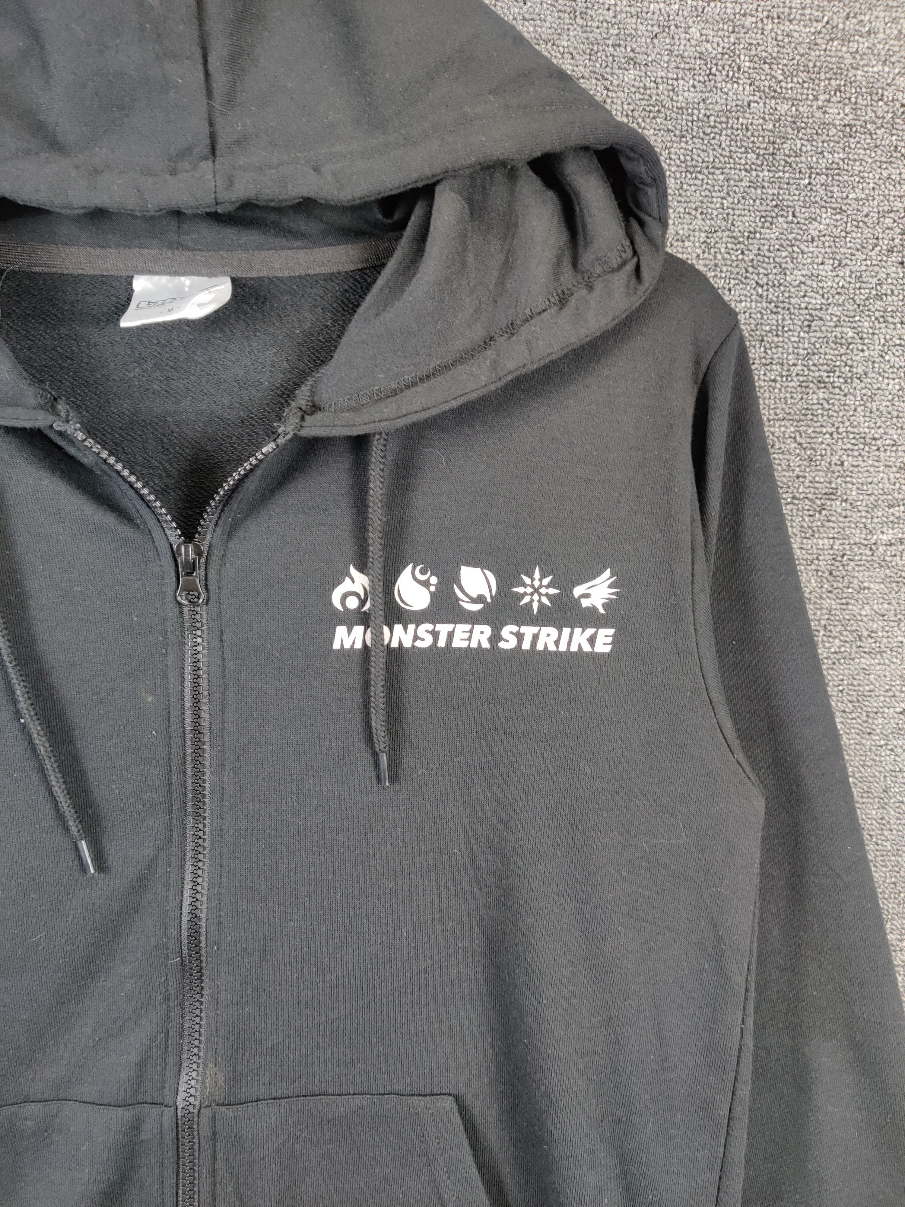 Anime Vintage Anime Monster Strike Zipper Hoodie Size US M / EU 48-50 / 2 - 7 Thumbnail