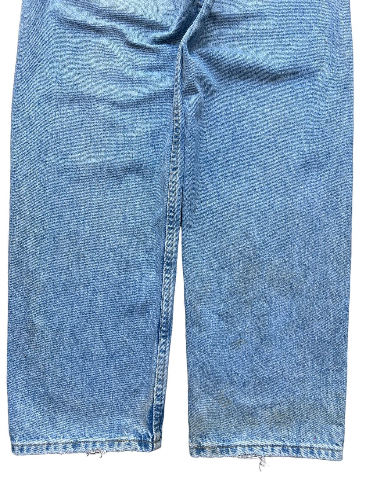 Lee × Vintage Vintage Lee Light Wash Wide Denim Jeans 31x32 Size US 31 - 6 Thumbnail