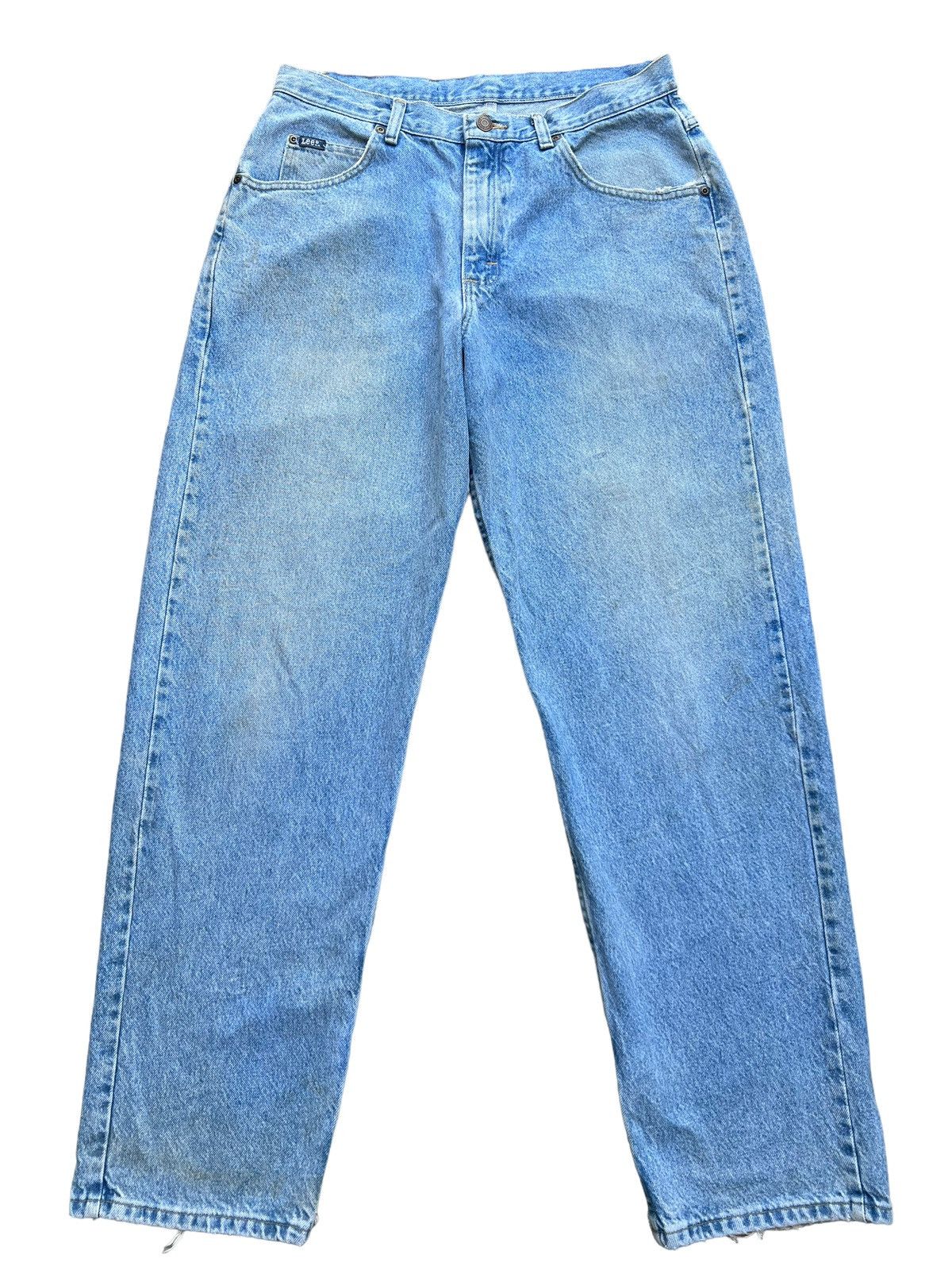 Light Wash Wide Denim Jeans