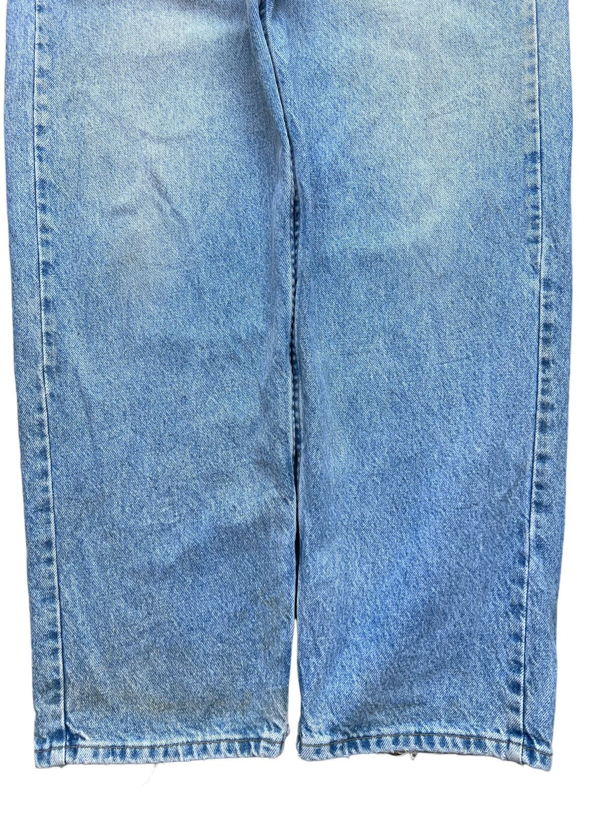 Lee × Vintage Vintage Lee Light Wash Wide Denim Jeans 31x32 Size US 31 - 4 Thumbnail