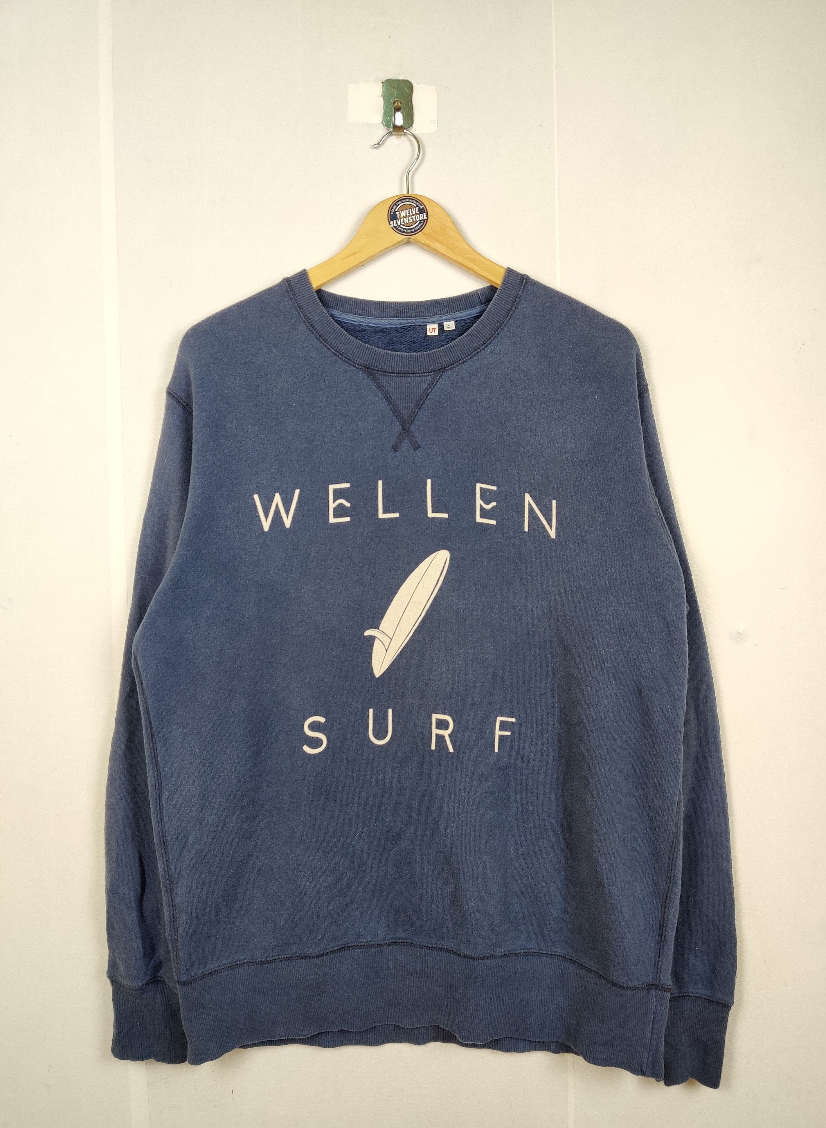 Vintage Uniqlo Japanese Brand Wellen Surf Sweatshirt