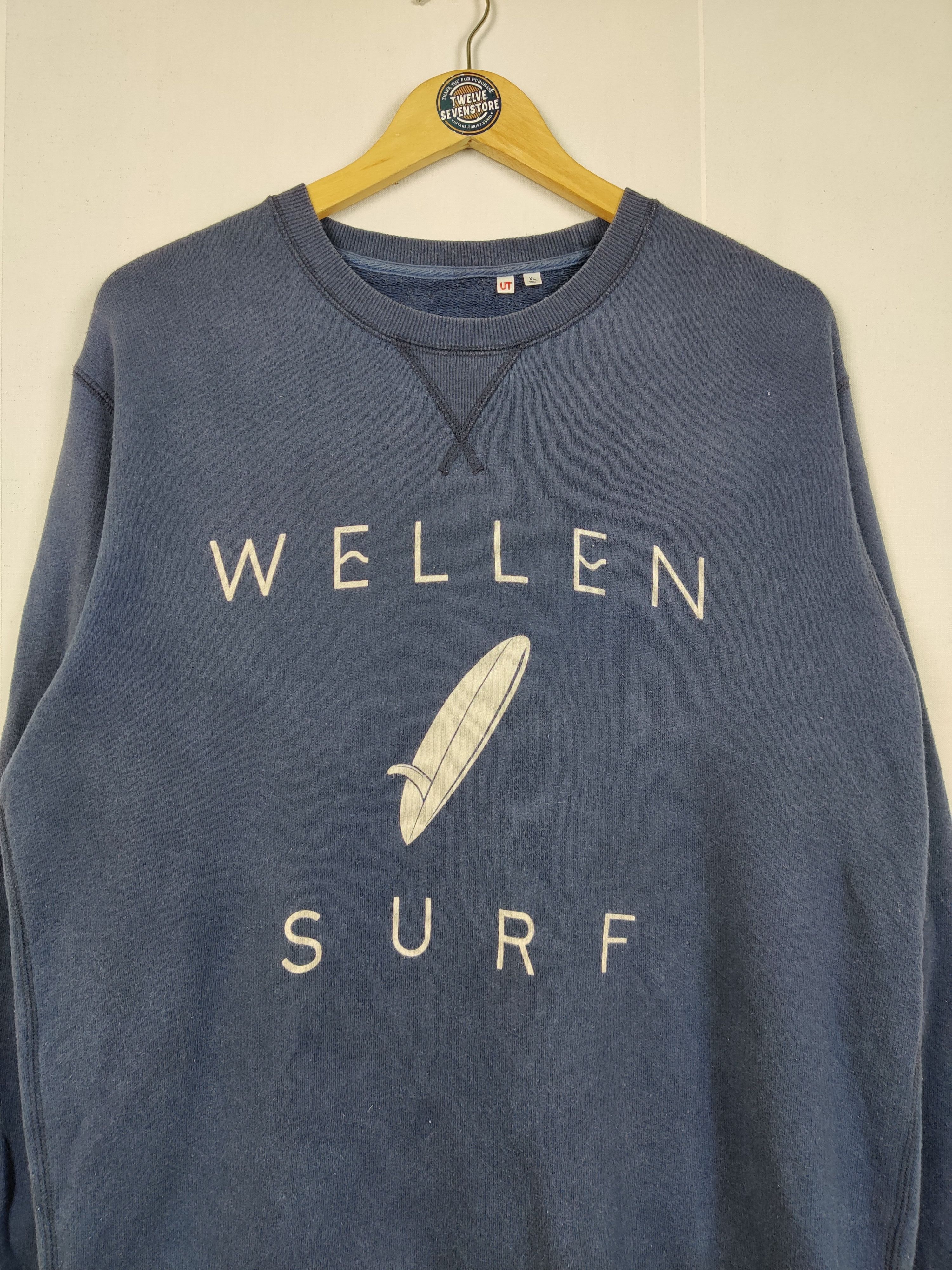 Uniqlo Vintage Uniqlo Japanese Brand Wellen Surf Sweatshirt Size US XL / EU 56 / 4 - 4 Thumbnail
