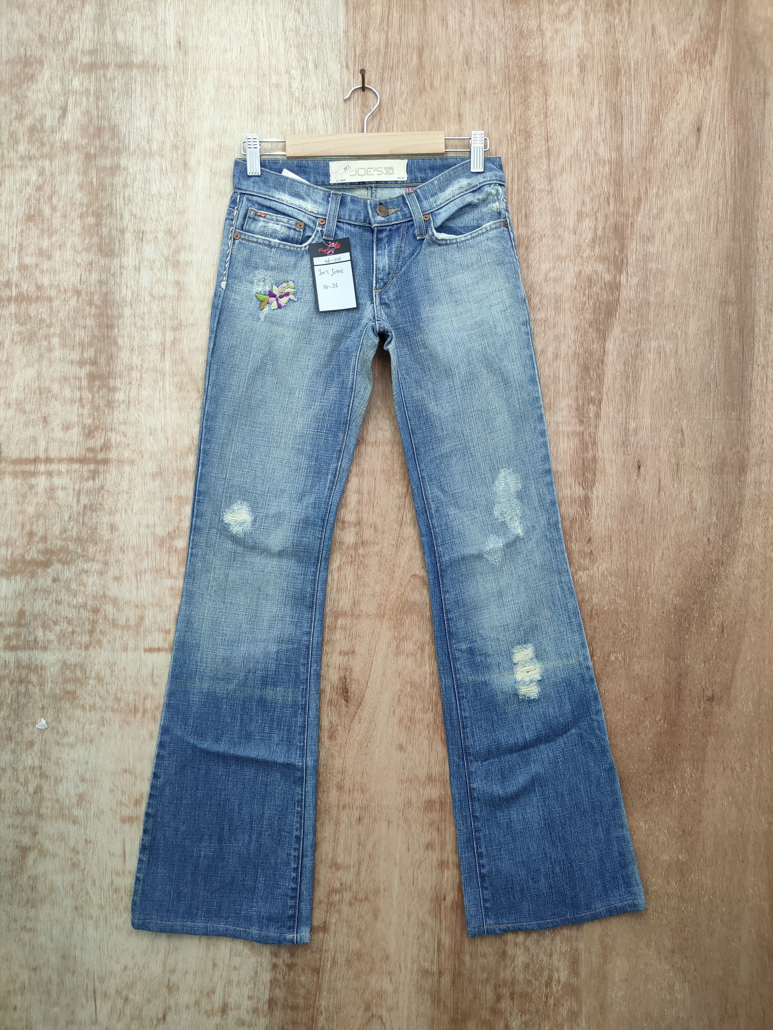 image of Dl Size 24 Joe's Jeans Art Embroidered Denim Pants 46-010, Women's