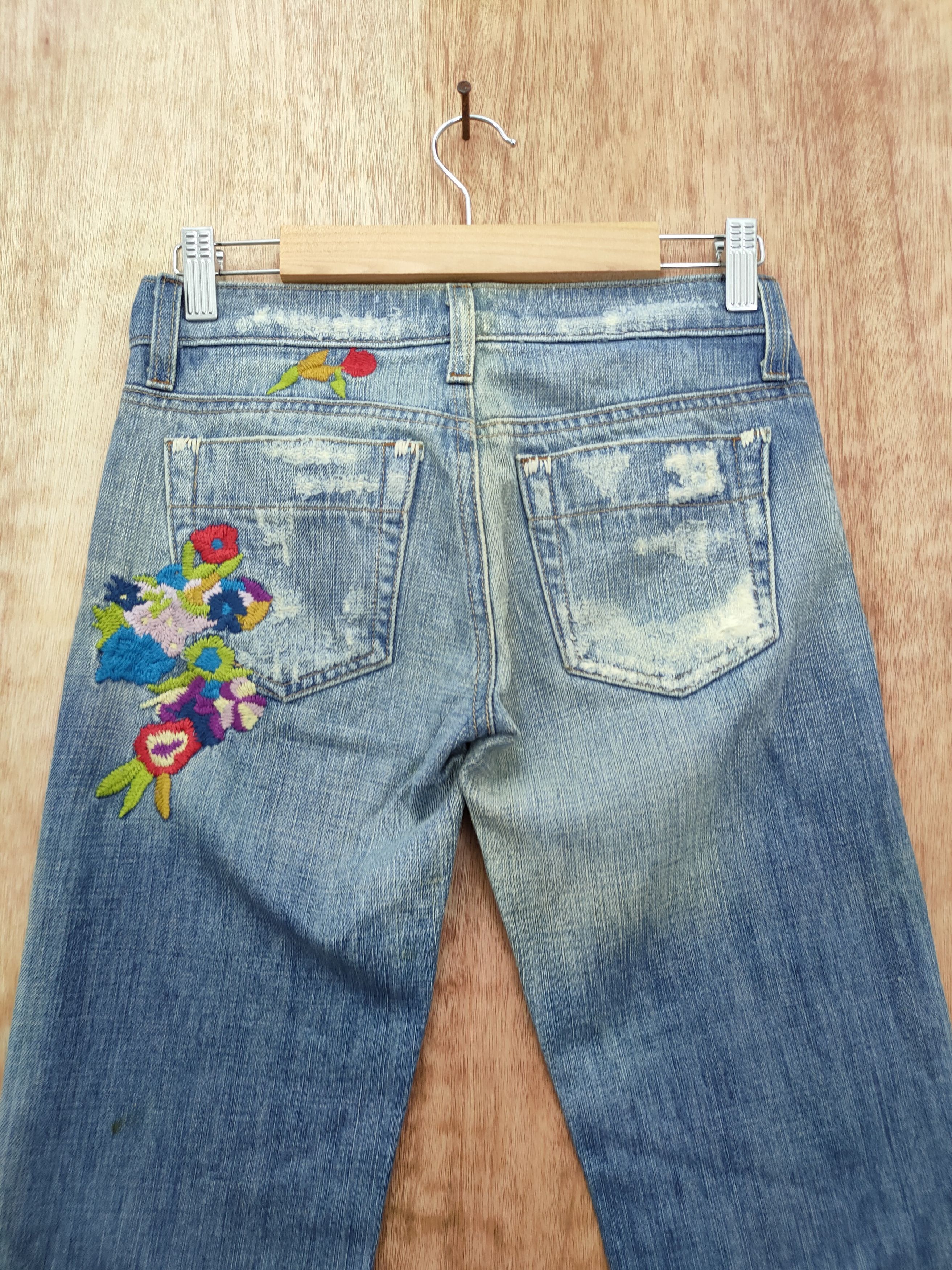 Joe's DL joe's jeans Bootcut art embroidered denim pants #46-010 Size 24" / US 00 / IT 34 - 7 Thumbnail
