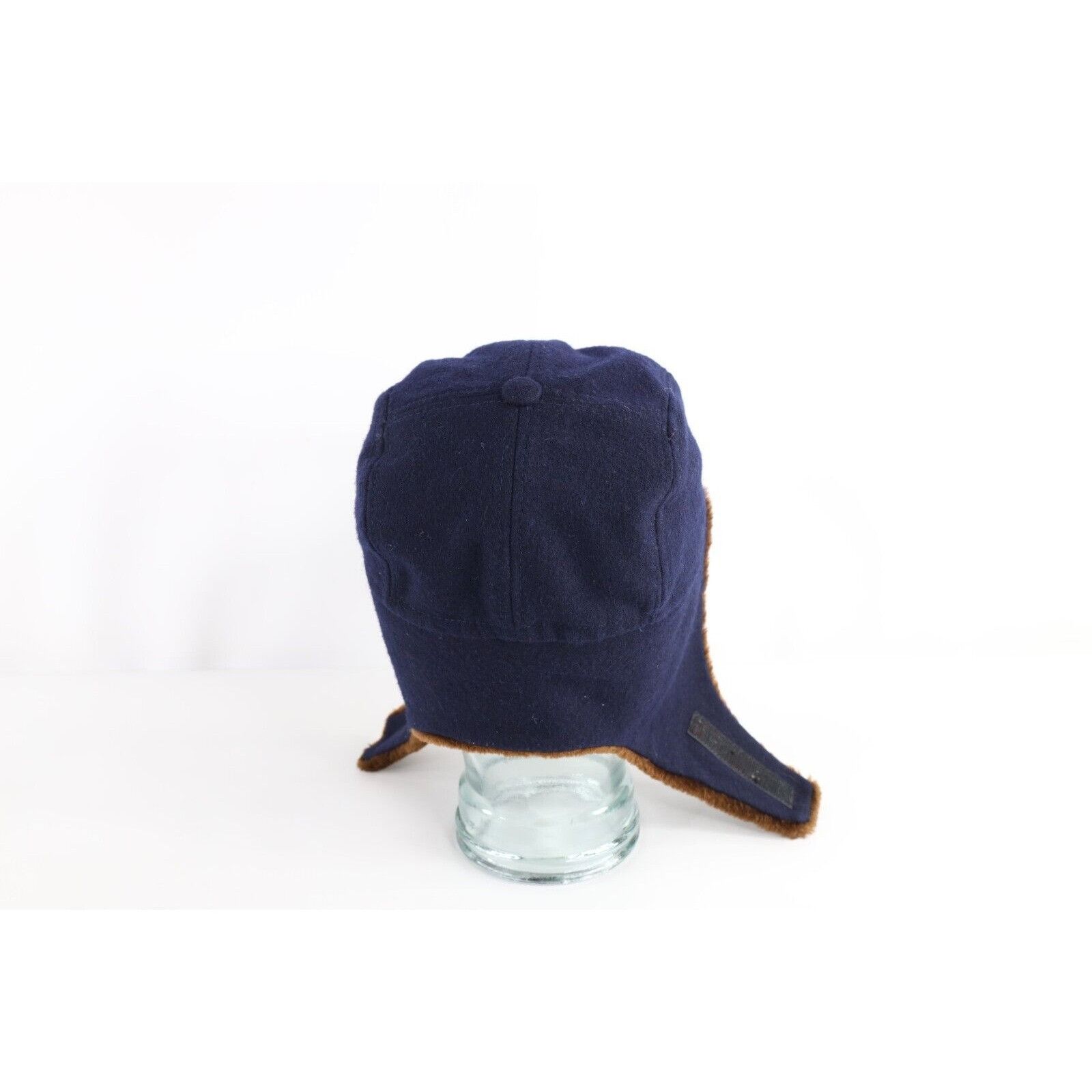 Perry Ellis × Vintage Vintage 90s Perry Ellis Wool Blend Ear Flap 5 Panel Hat Size ONE SIZE - 4 Thumbnail