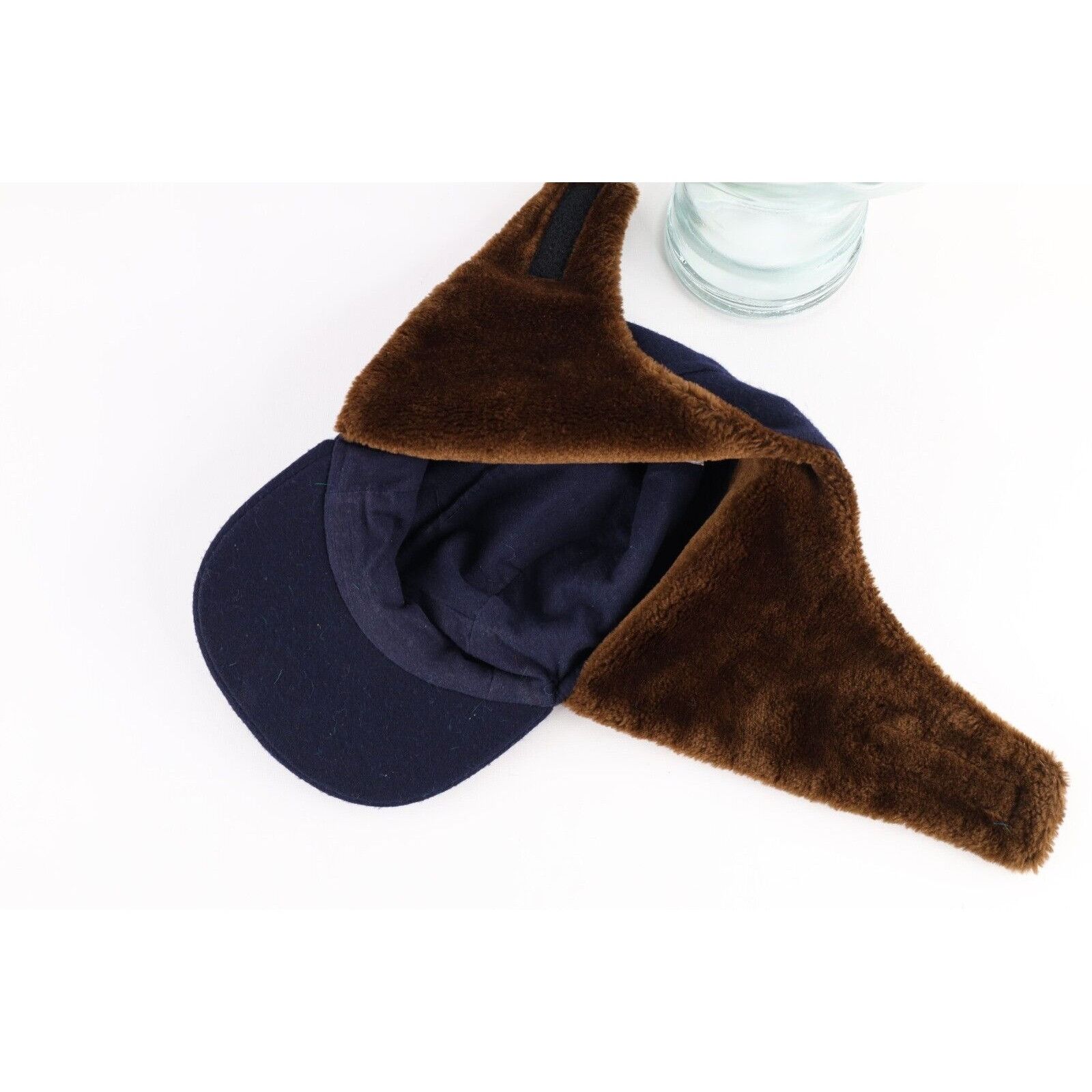 Perry Ellis × Vintage Vintage 90s Perry Ellis Wool Blend Ear Flap 5 Panel Hat Size ONE SIZE - 7 Thumbnail