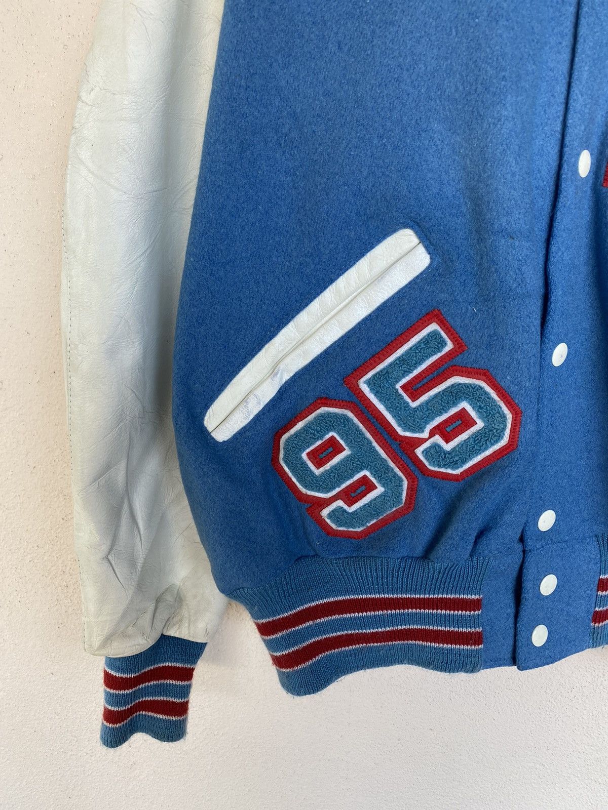 Vintage GRAIL🔥 Vintage Denis Bousher Cross Country Varsity Jacket Size US L / EU 52-54 / 3 - 5 Thumbnail