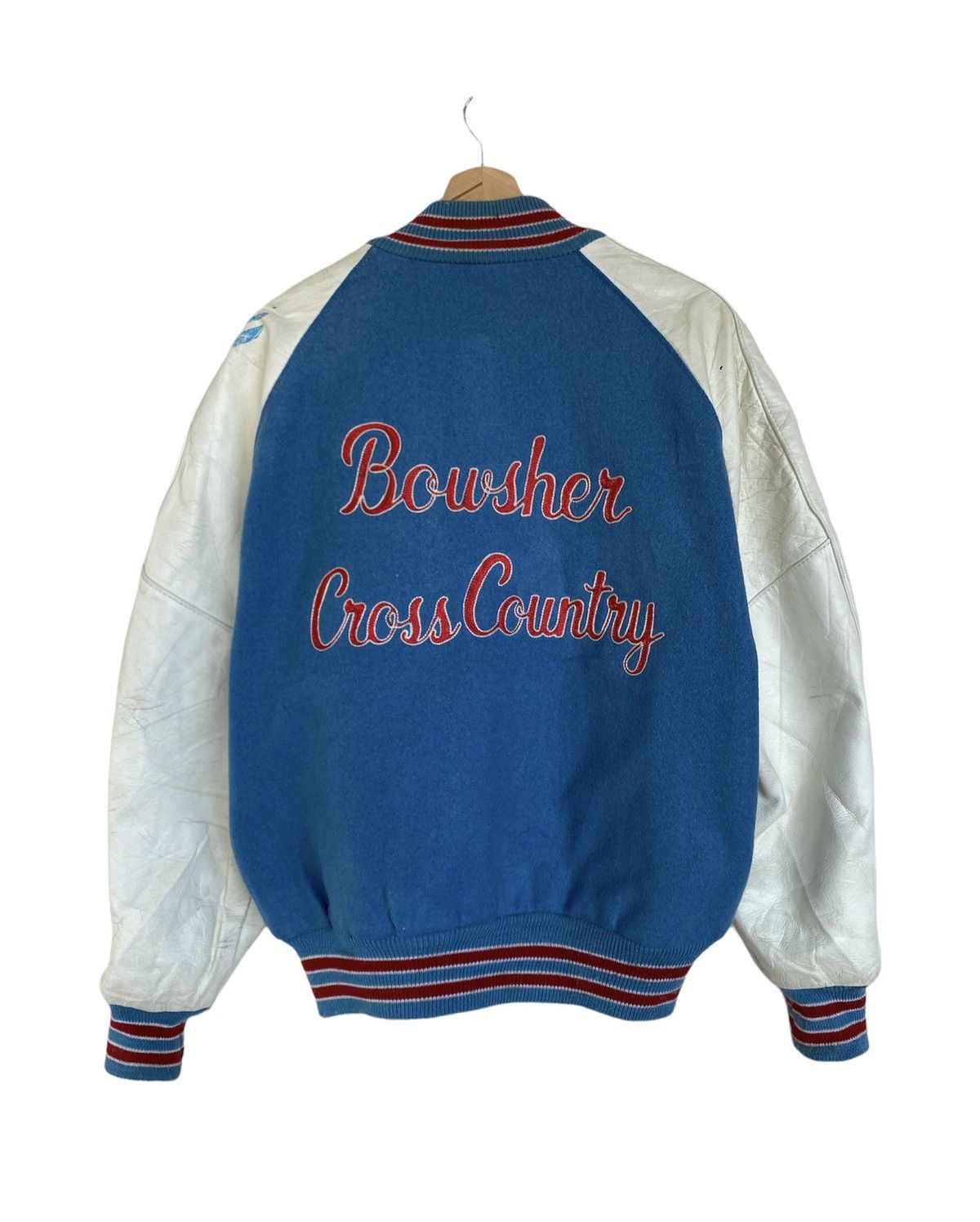 Vintage GRAIL🔥 Vintage Denis Bousher Cross Country Varsity Jacket Size US L / EU 52-54 / 3 - 2 Thumbnail
