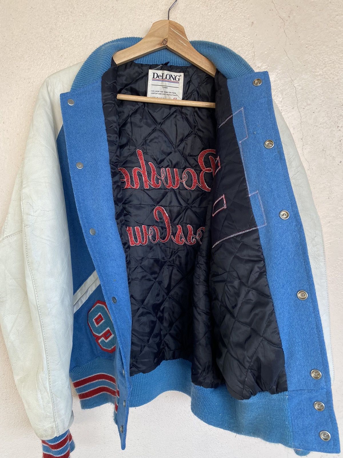 Vintage GRAIL🔥 Vintage Denis Bousher Cross Country Varsity Jacket Size US L / EU 52-54 / 3 - 8 Thumbnail