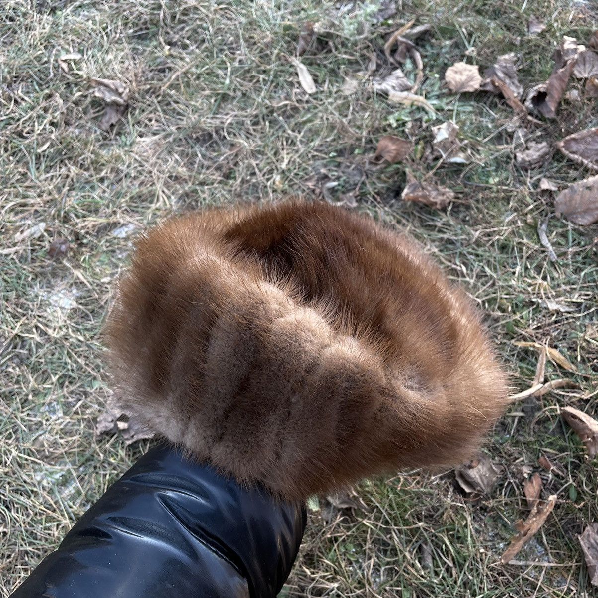 Vintage Vintage 90s Fuzzy Beanie Brown Grunge Alt Indie Relaxed OS Size ONE SIZE - 1 Thumbnail