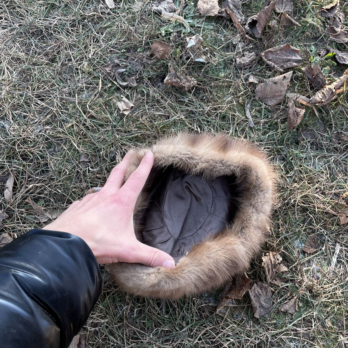 Vintage Vintage 90s Fuzzy Beanie Brown Grunge Alt Indie Relaxed OS Size ONE SIZE - 3 Thumbnail