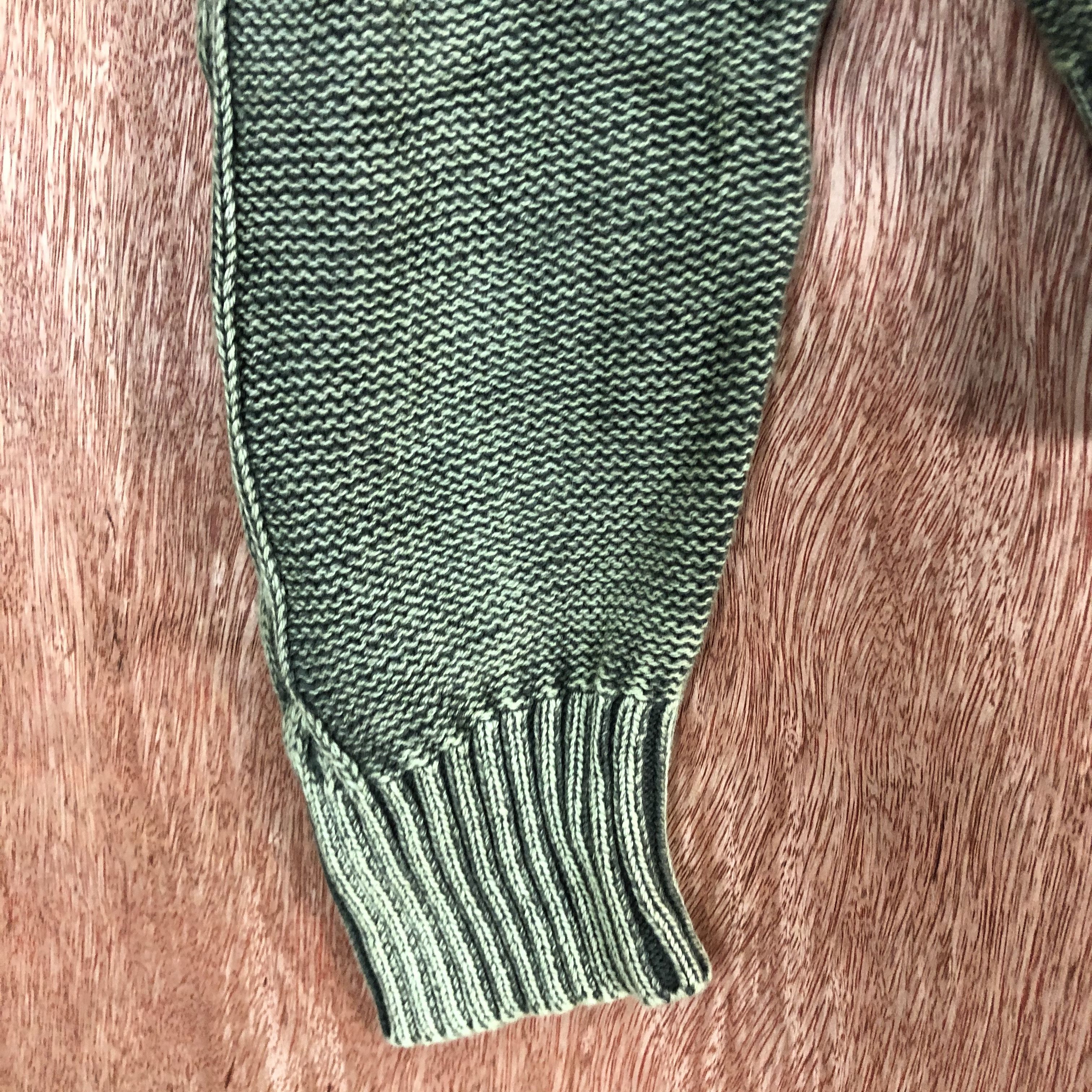 Vintage DL Increwsive Green faded vtg street knitwear Cardigan #c494 Size US L / EU 52-54 / 3 - 6 Thumbnail