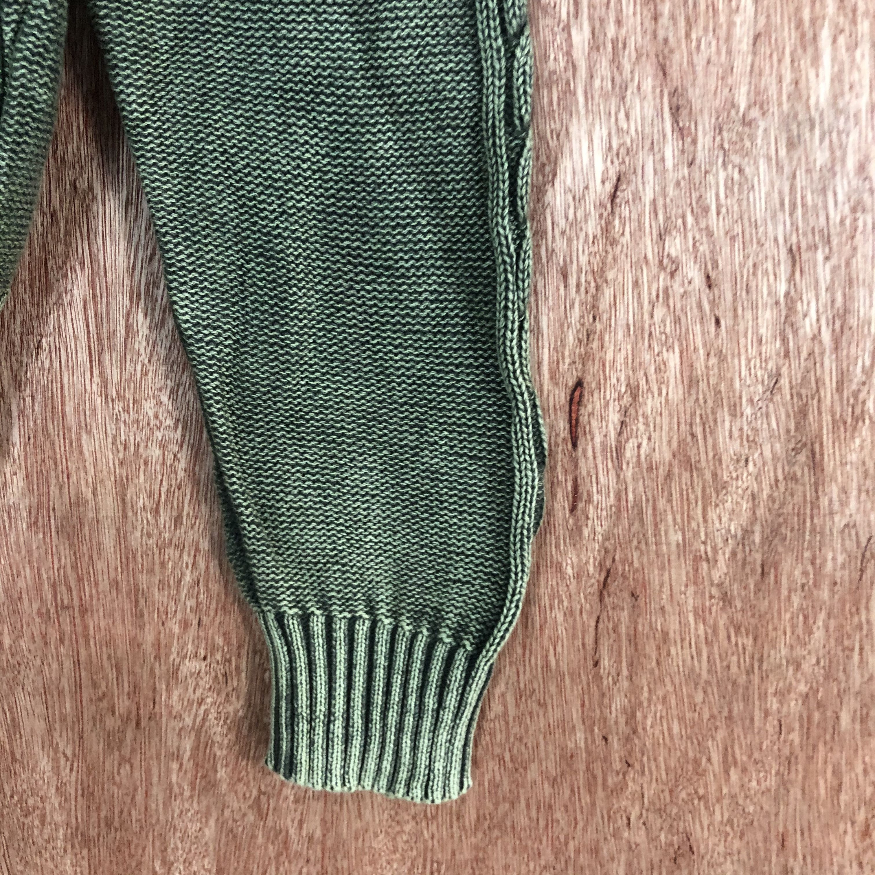Vintage DL Increwsive Green faded vtg street knitwear Cardigan #c494 Size US L / EU 52-54 / 3 - 4 Thumbnail