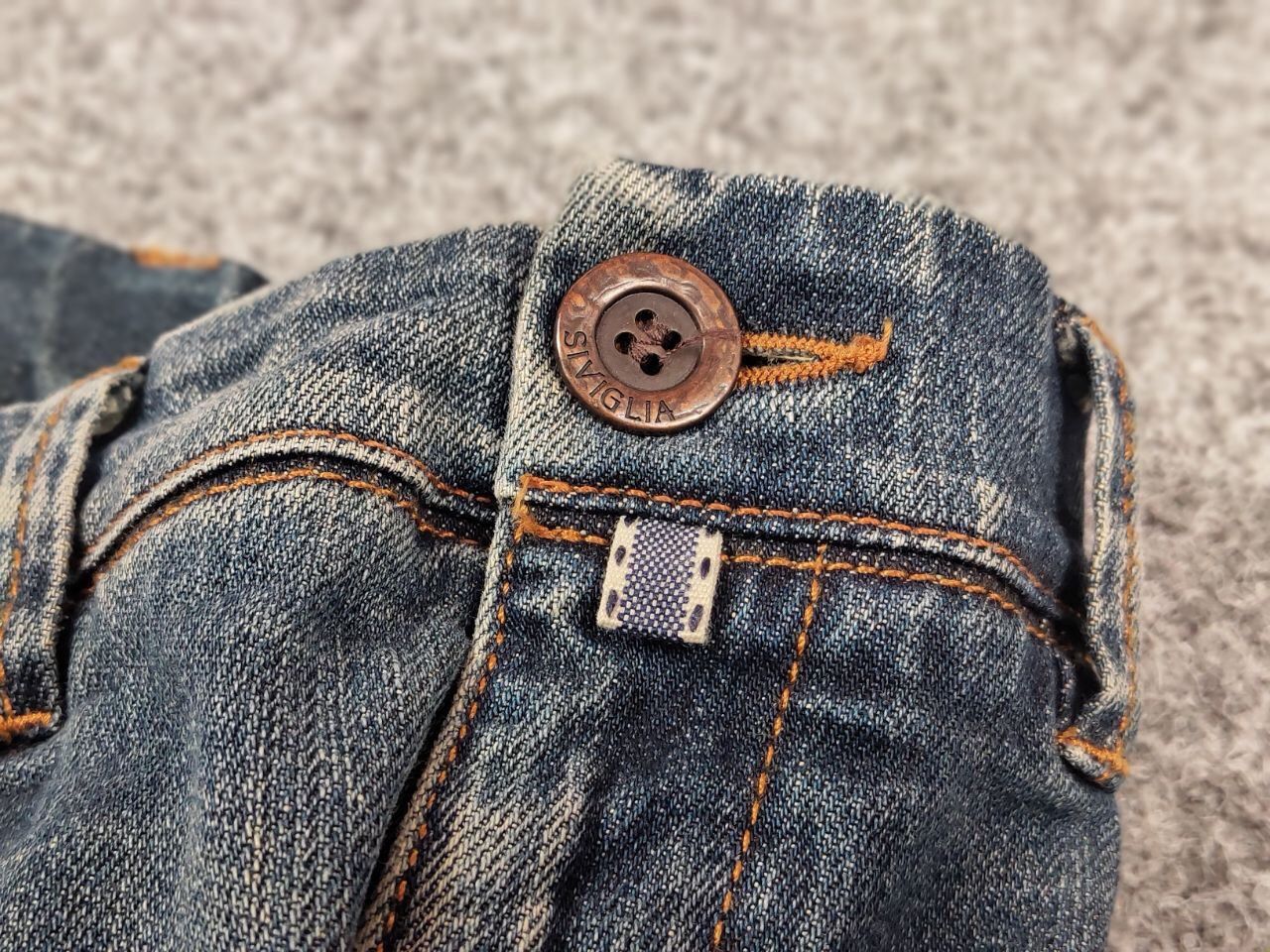 Siviglia Siviglia Premium Designer Fabric Faded Denim Jeans Size US 30 / EU 46 - 19 Thumbnail