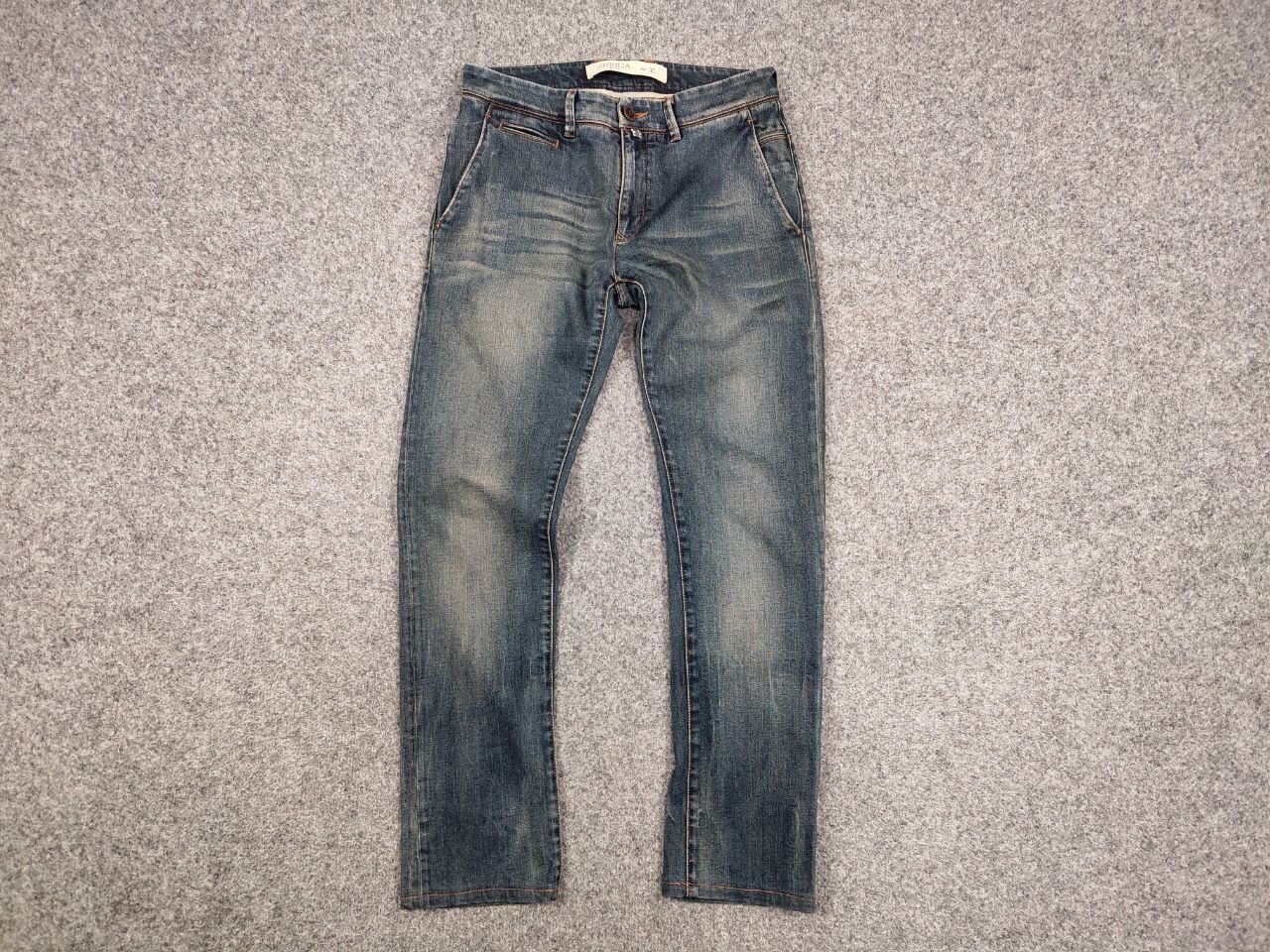 Siviglia Siviglia Premium Designer Fabric Faded Denim Jeans Size US 30 / EU 46 - 13 Thumbnail