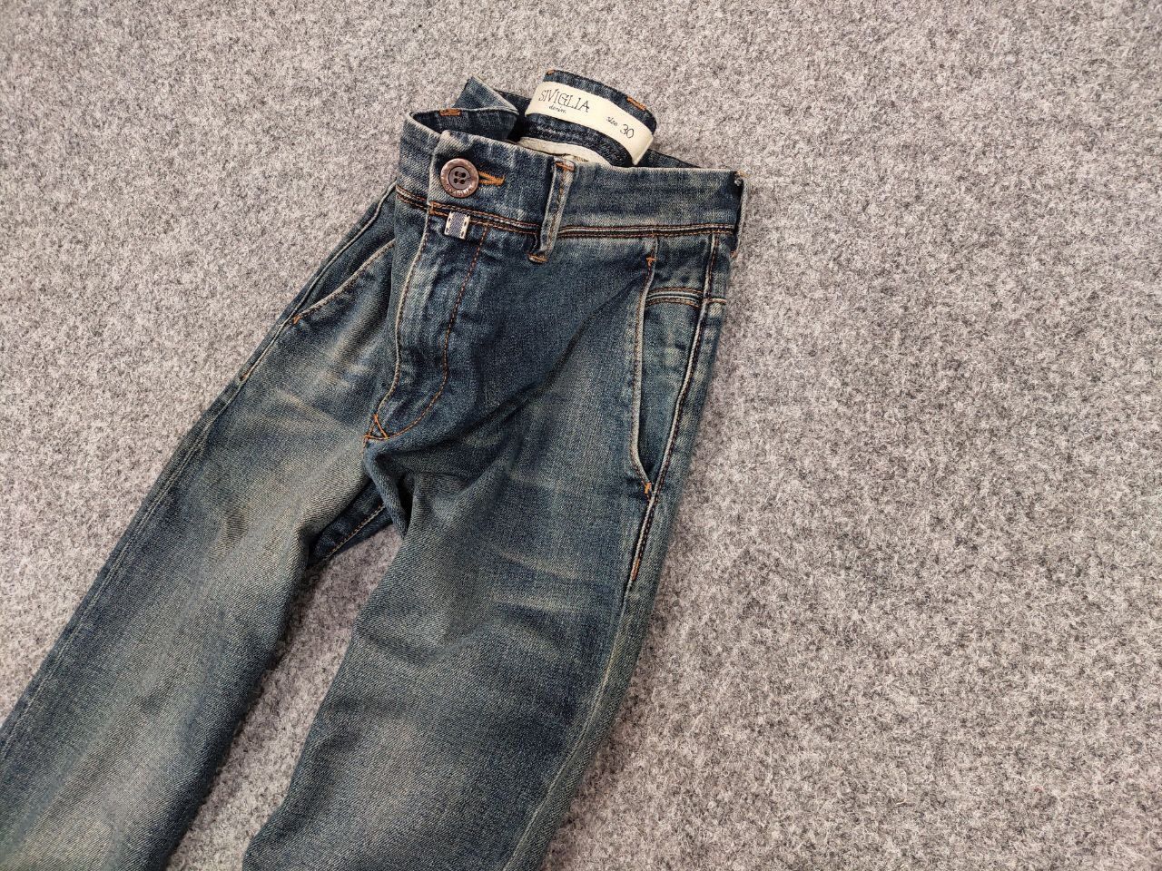 Siviglia Siviglia Premium Designer Fabric Faded Denim Jeans Size US 30 / EU 46 - 4 Thumbnail