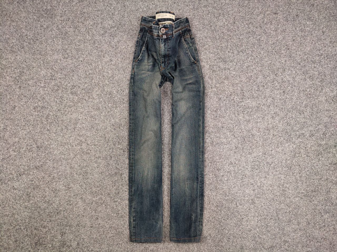Siviglia Siviglia Premium Designer Fabric Faded Denim Jeans Size US 30 / EU 46 - 1 Thumbnail