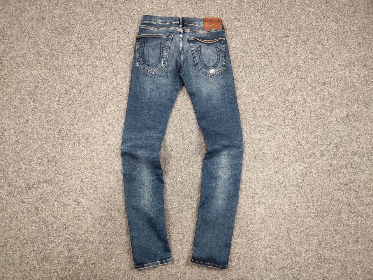 True Religion Vintage True Religion Rocco Relaxed Skinny Faded Denim Jeans Size US 28 / EU 44 - 14 Thumbnail
