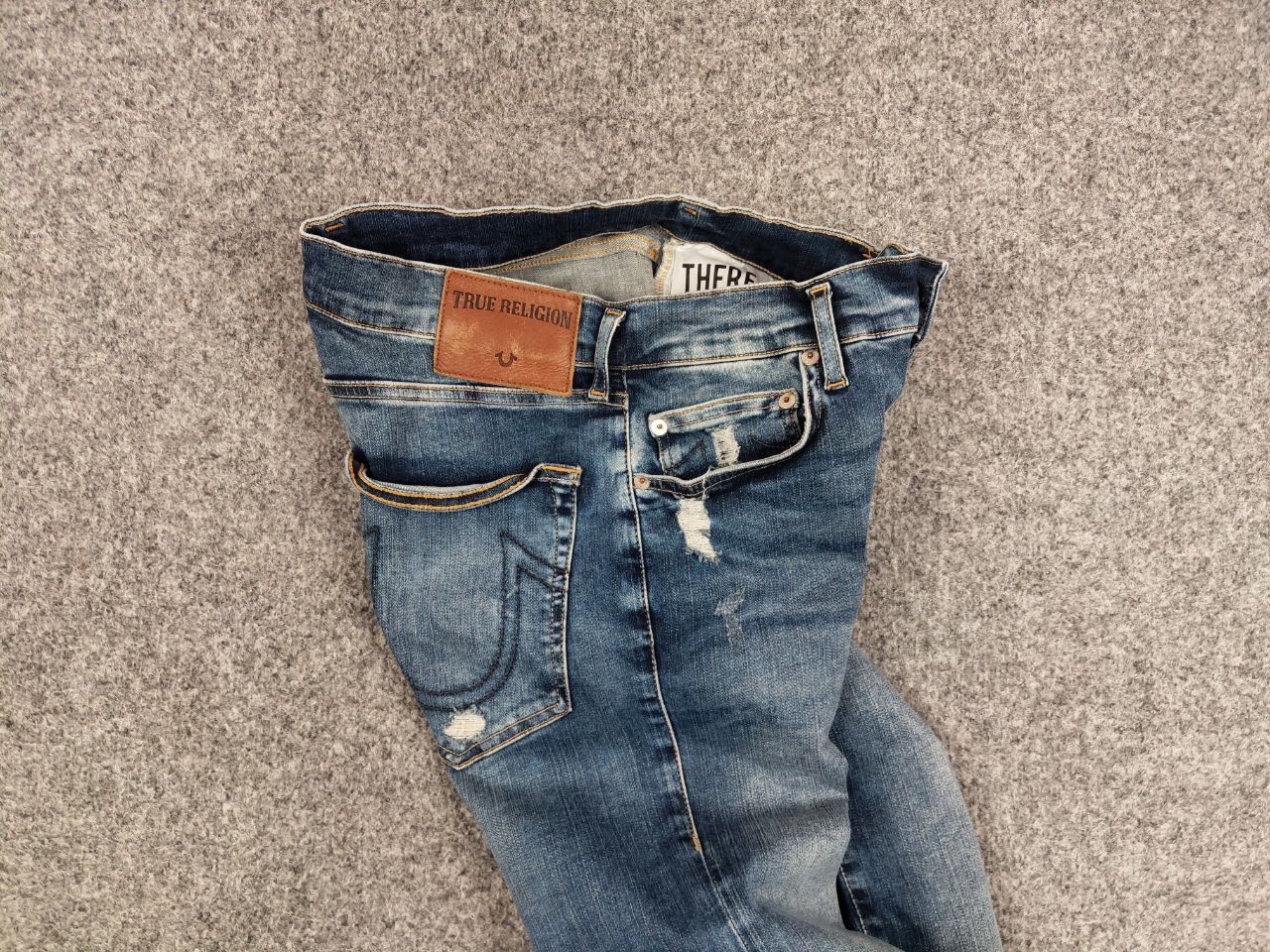 True Religion Vintage True Religion Rocco Relaxed Skinny Faded Denim Jeans Size US 28 / EU 44 - 17 Thumbnail