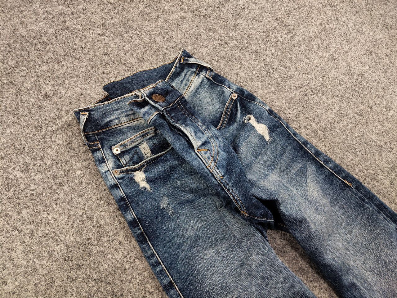 True Religion Vintage True Religion Rocco Relaxed Skinny Faded Denim Jeans Size US 28 / EU 44 - 11 Thumbnail