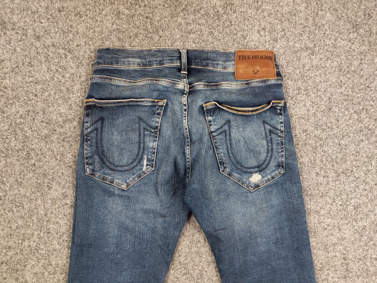 True Religion Vintage True Religion Rocco Relaxed Skinny Faded Denim Jeans Size US 28 / EU 44 - 15 Thumbnail
