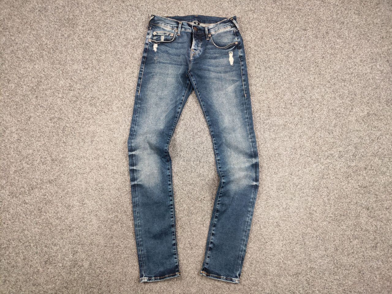 True Religion Vintage True Religion Rocco Relaxed Skinny Faded Denim Jeans Size US 28 / EU 44 - 13 Thumbnail