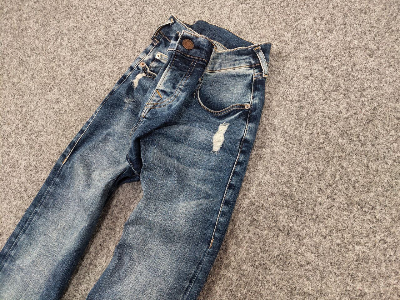 True Religion Vintage True Religion Rocco Relaxed Skinny Faded Denim Jeans Size US 28 / EU 44 - 4 Thumbnail
